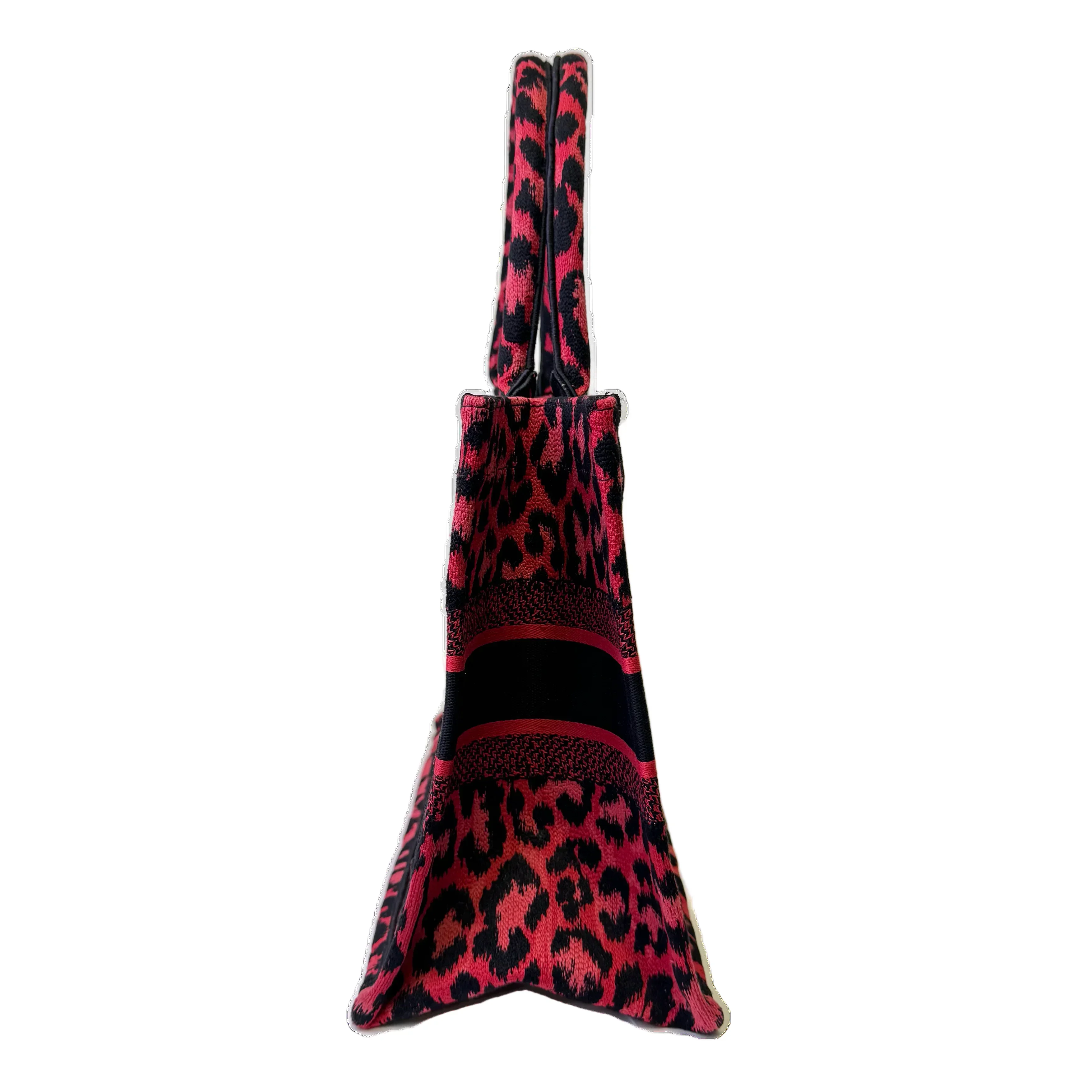 Dior Book Tote Medium Leopard Red - Image 6