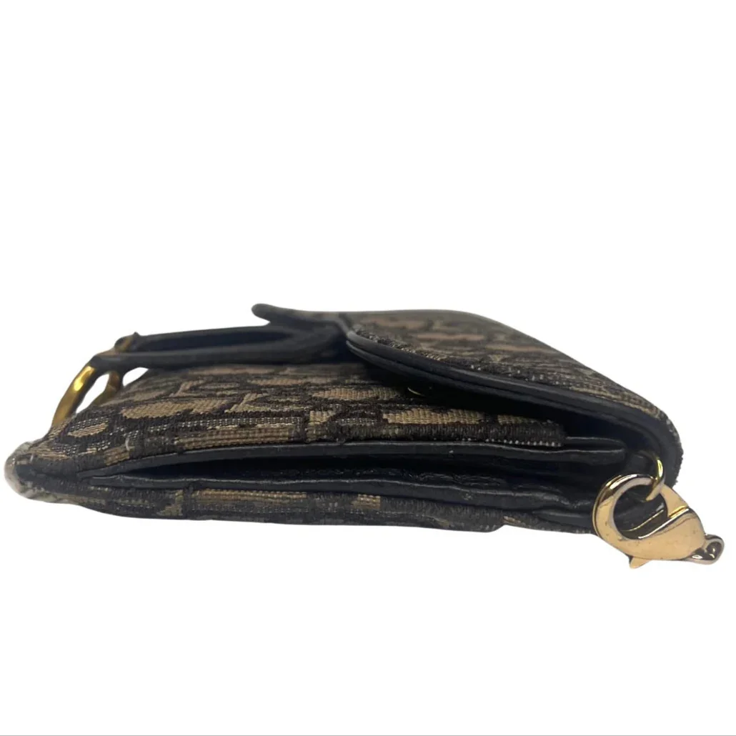 Dior Saddle Wallet on Chain Oblique Jacquard Crossbody Bag - Image 10