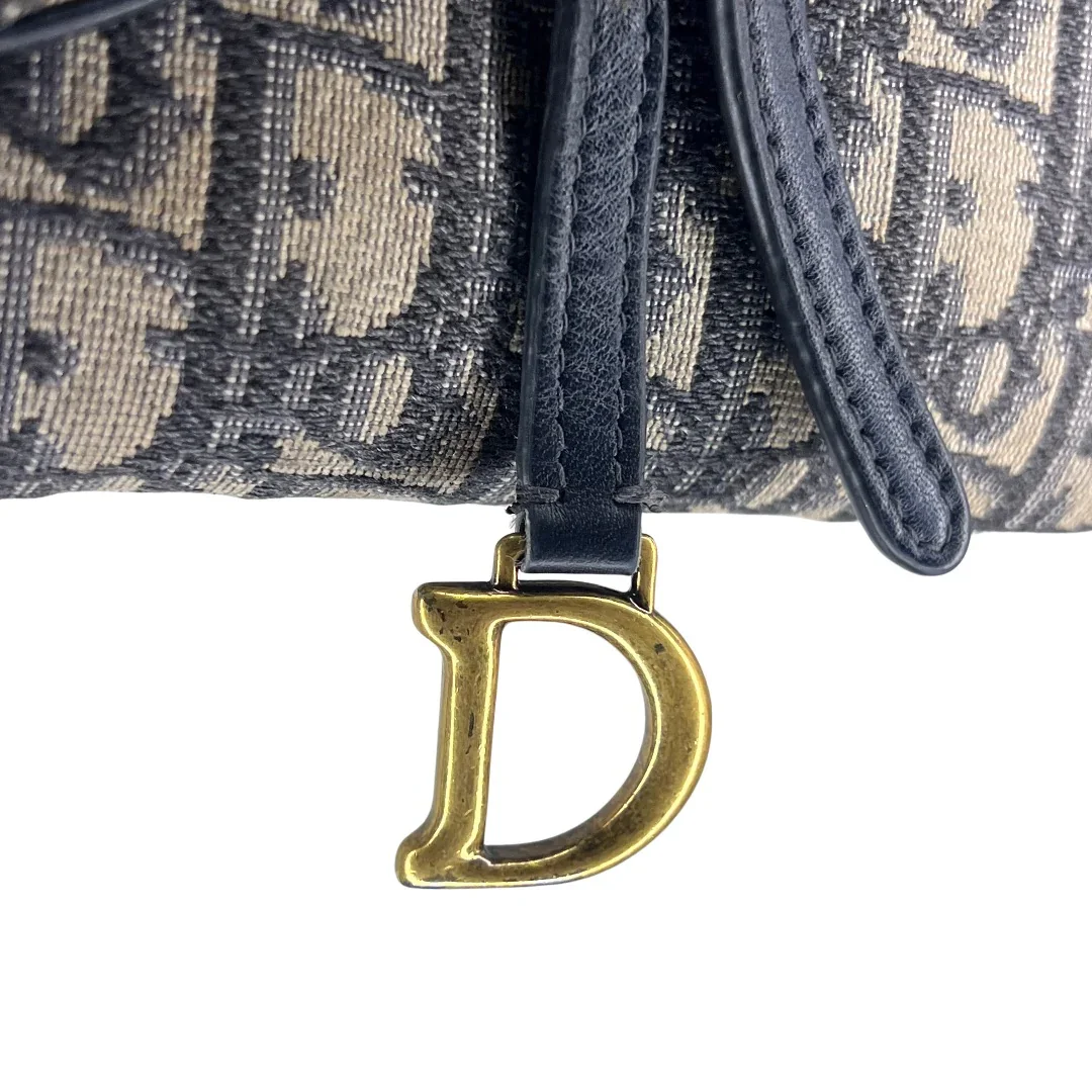 Dior Saddle Wallet on Chain Oblique Jacquard Crossbody Bag - Image 4
