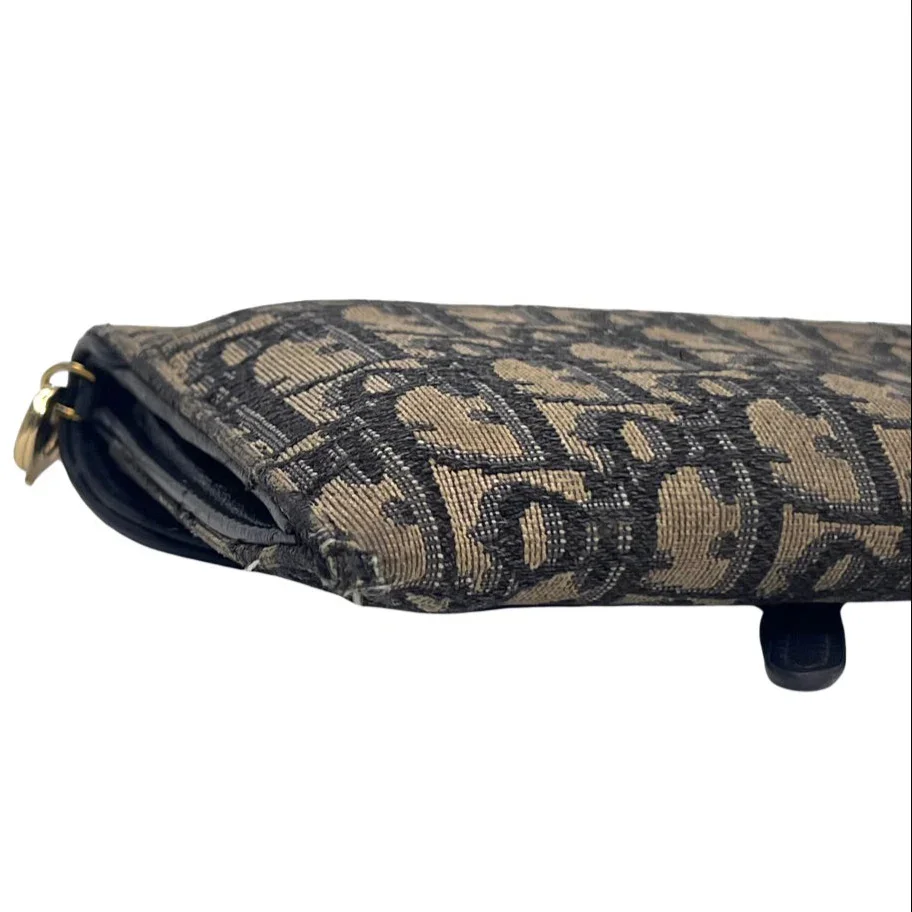 Dior Saddle Wallet on Chain Oblique Jacquard Crossbody Bag - Image 6