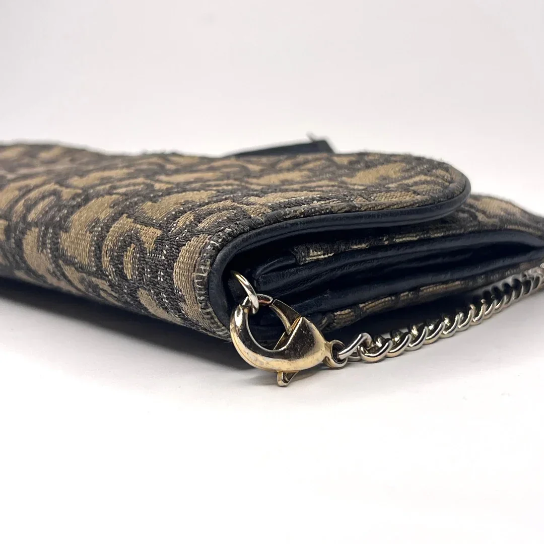 Dior Saddle Wallet on Chain Oblique Jacquard Crossbody Bag - Image 7