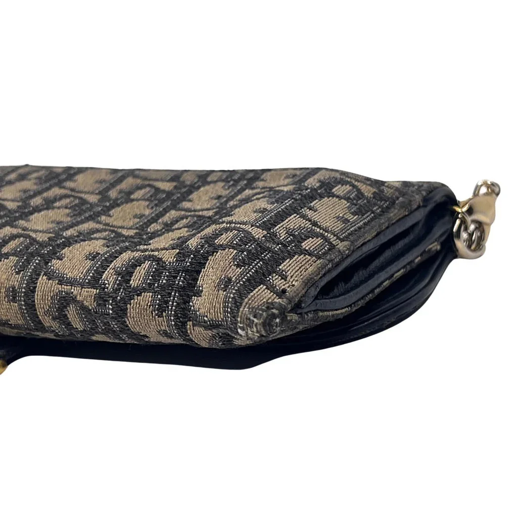 Dior Saddle Wallet on Chain Oblique Jacquard Crossbody Bag - Image 9