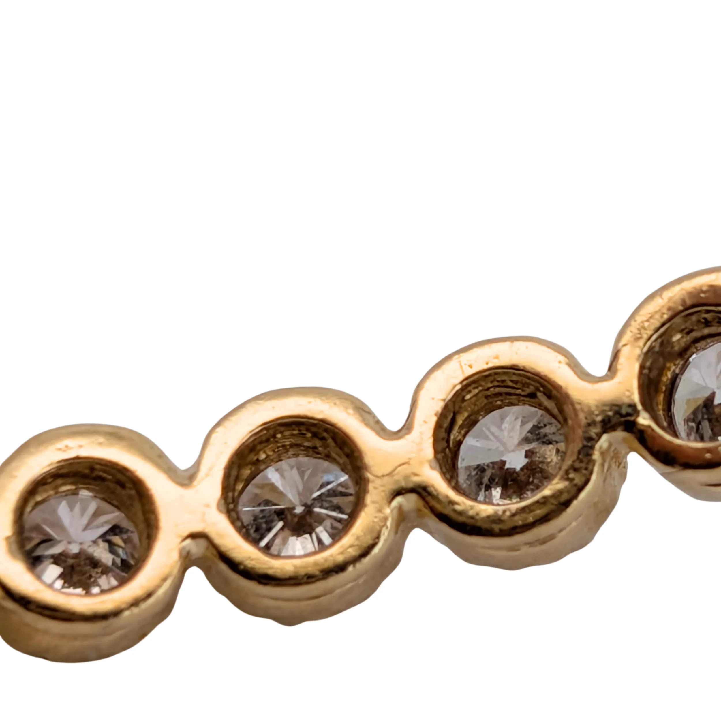 3.00Ct Natural Diamond Full Eternity Bangle In 18K Yellow Gold - Image 5