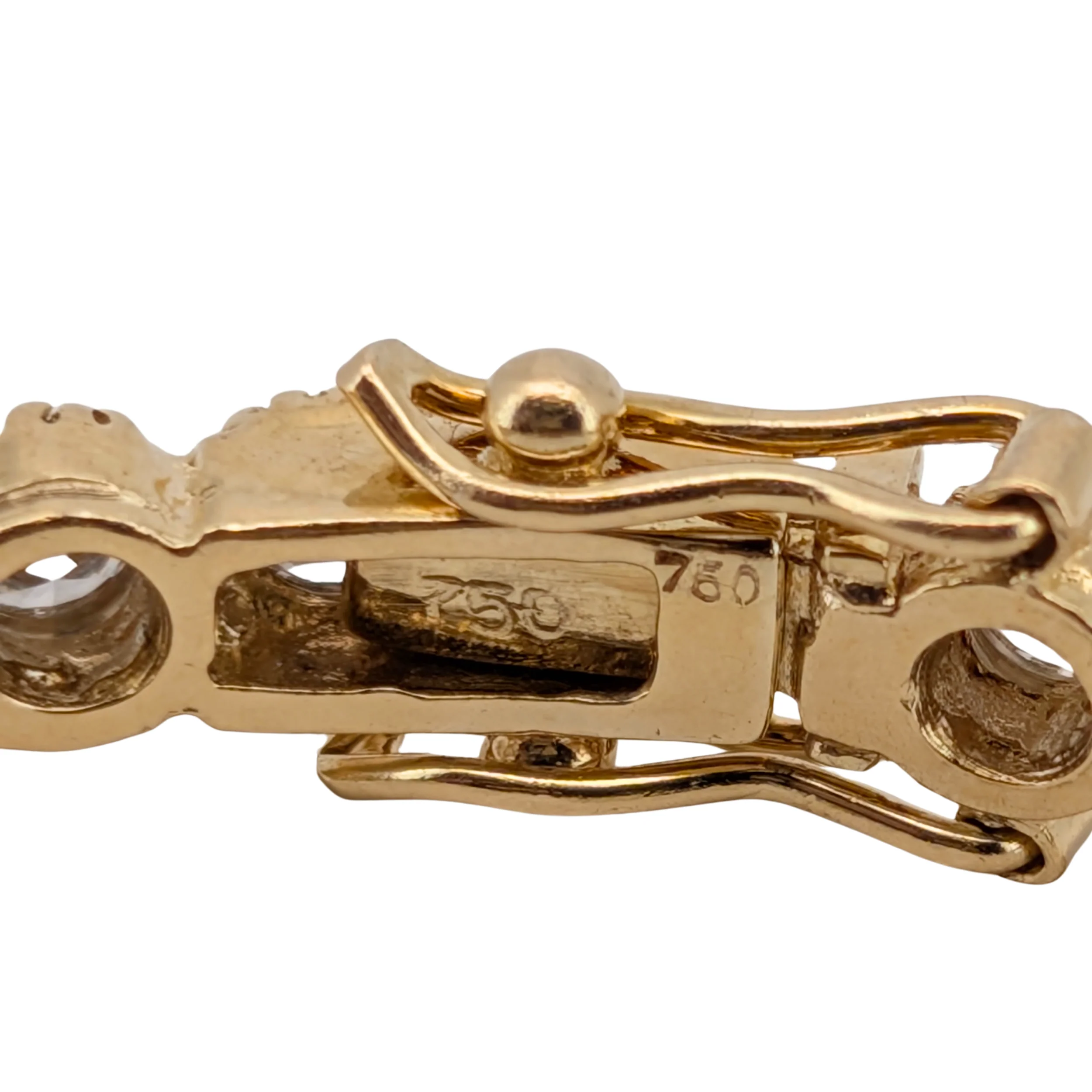 3.00Ct Natural Diamond Full Eternity Bangle In 18K Yellow Gold - Image 9