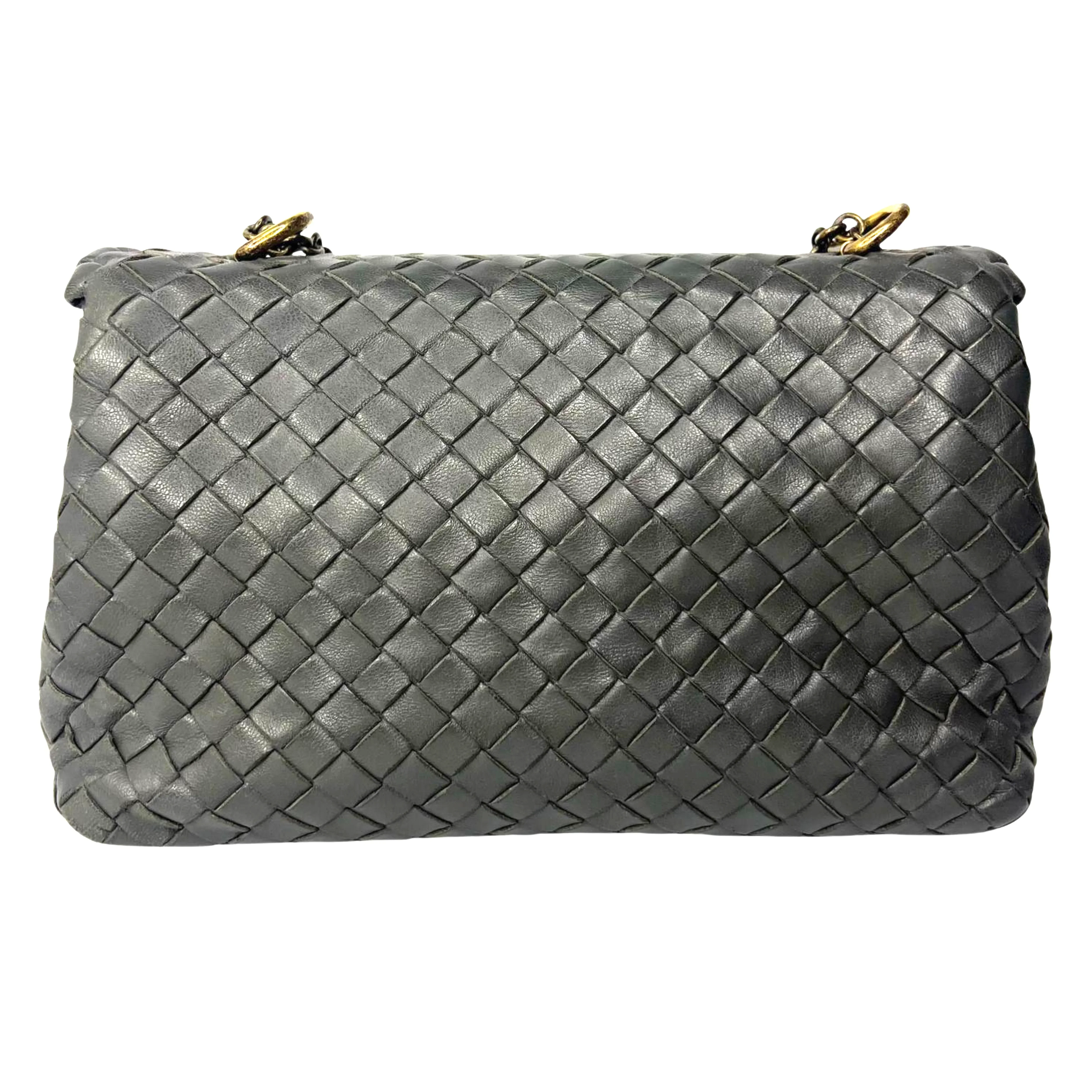 Bottega Veneta Nappa Intrecciato Medium Olimpia Bag – Steel Grey - Image 3