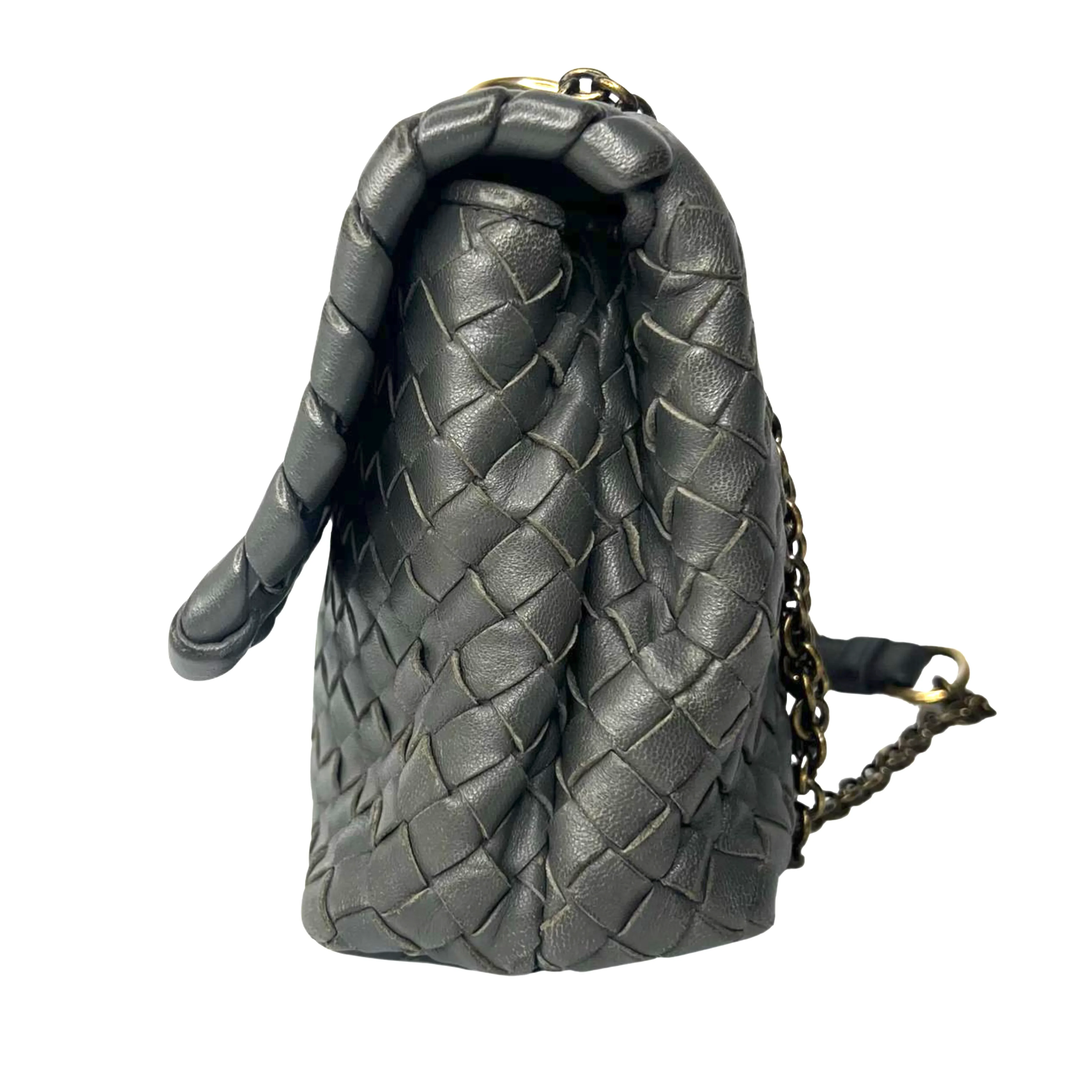 Bottega Veneta Nappa Intrecciato Medium Olimpia Bag – Steel Grey - Image 4