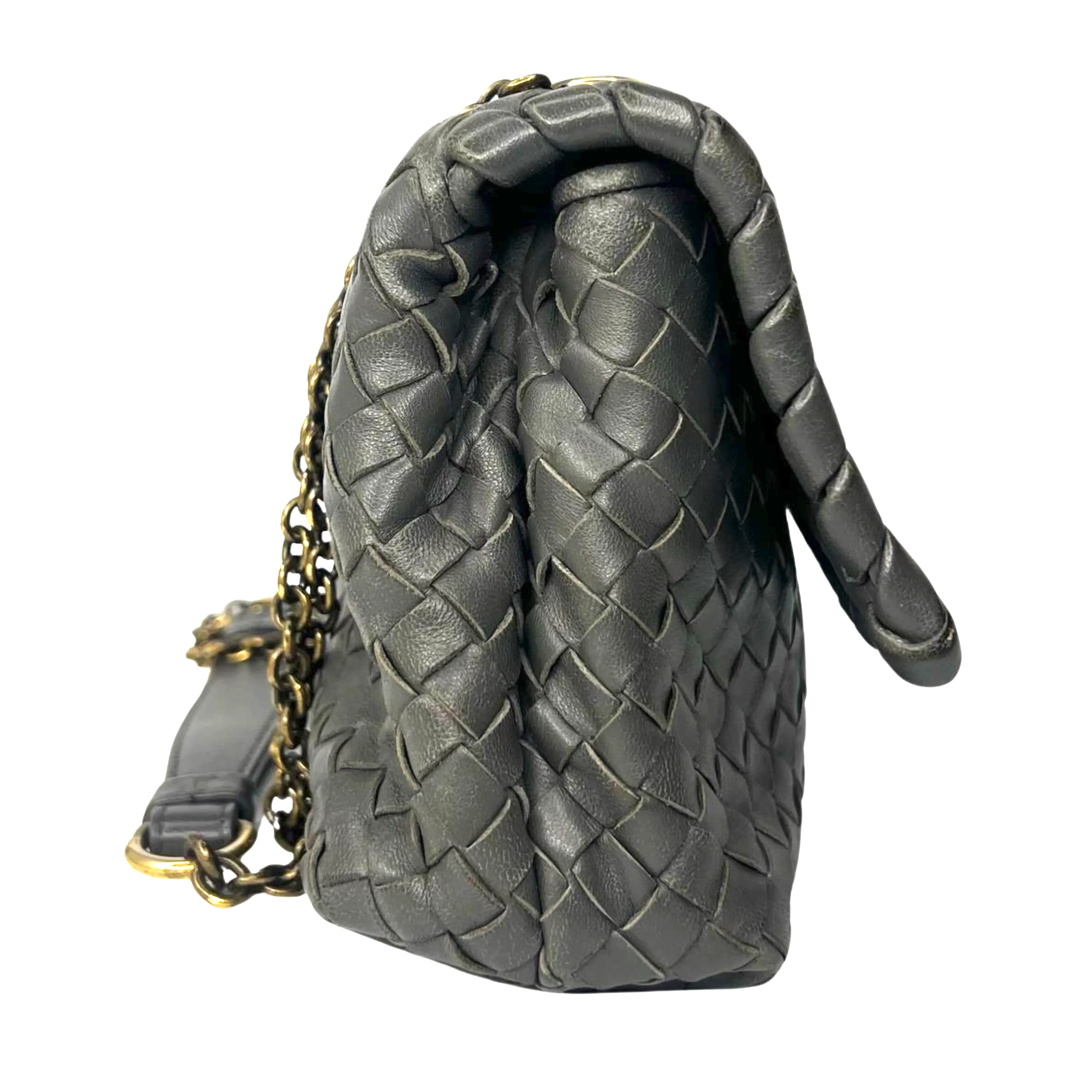 Bottega Veneta Nappa Intrecciato Medium Olimpia Bag – Steel Grey - Image 5