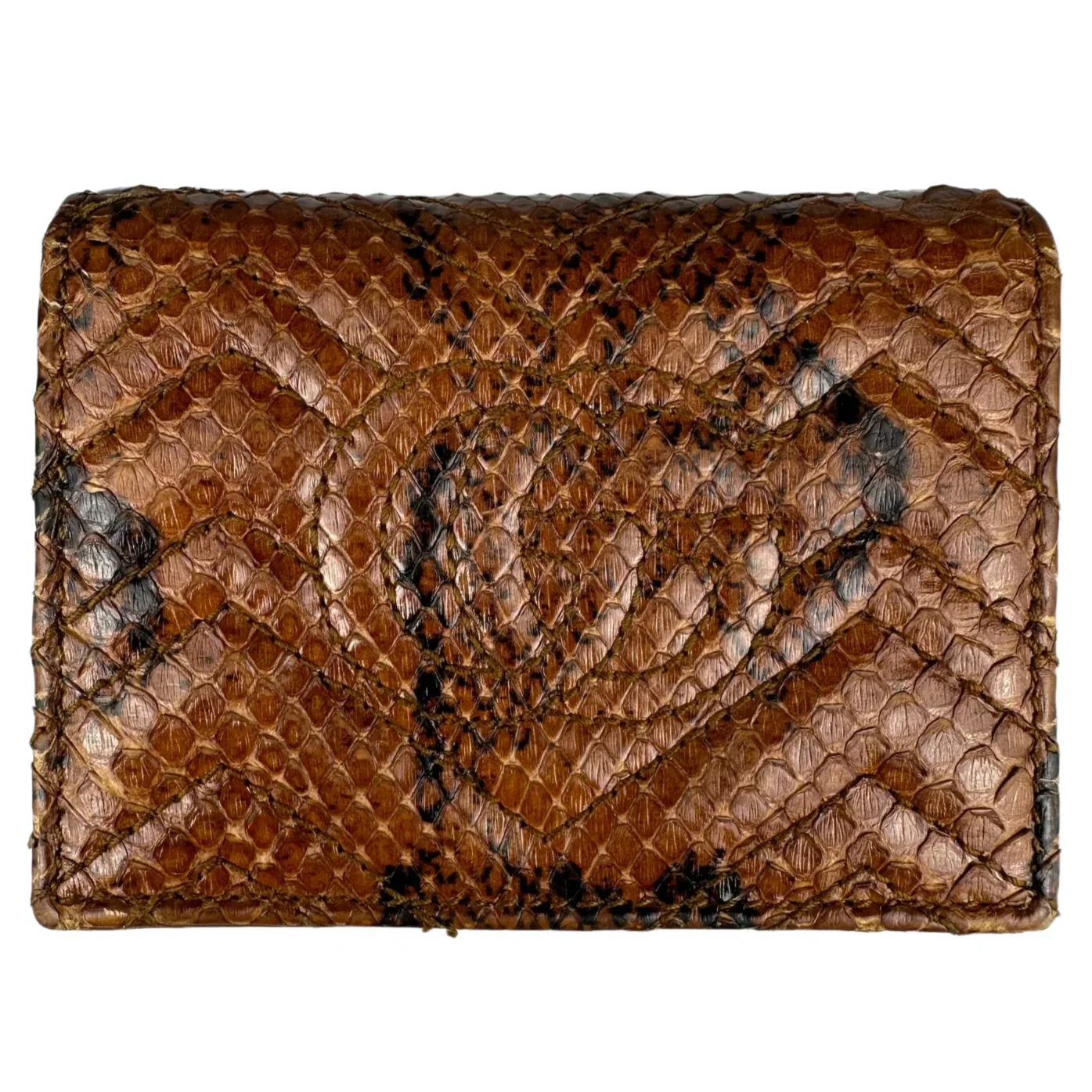 Gucci GG Marmont Python Skin Card Case Wallet - Image 3