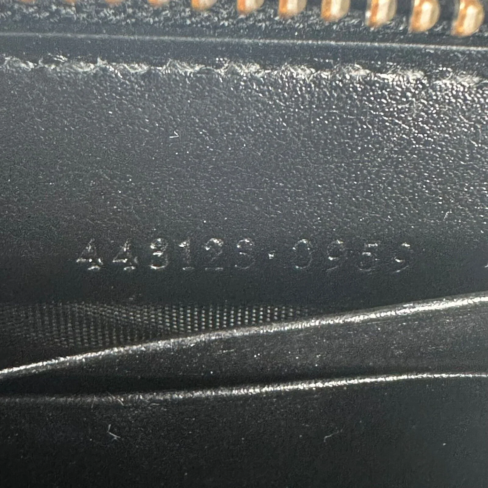 Gucci GG Marmont Zip-Around Long Wallet, Black Matelassé Chevron Leather - Image 9