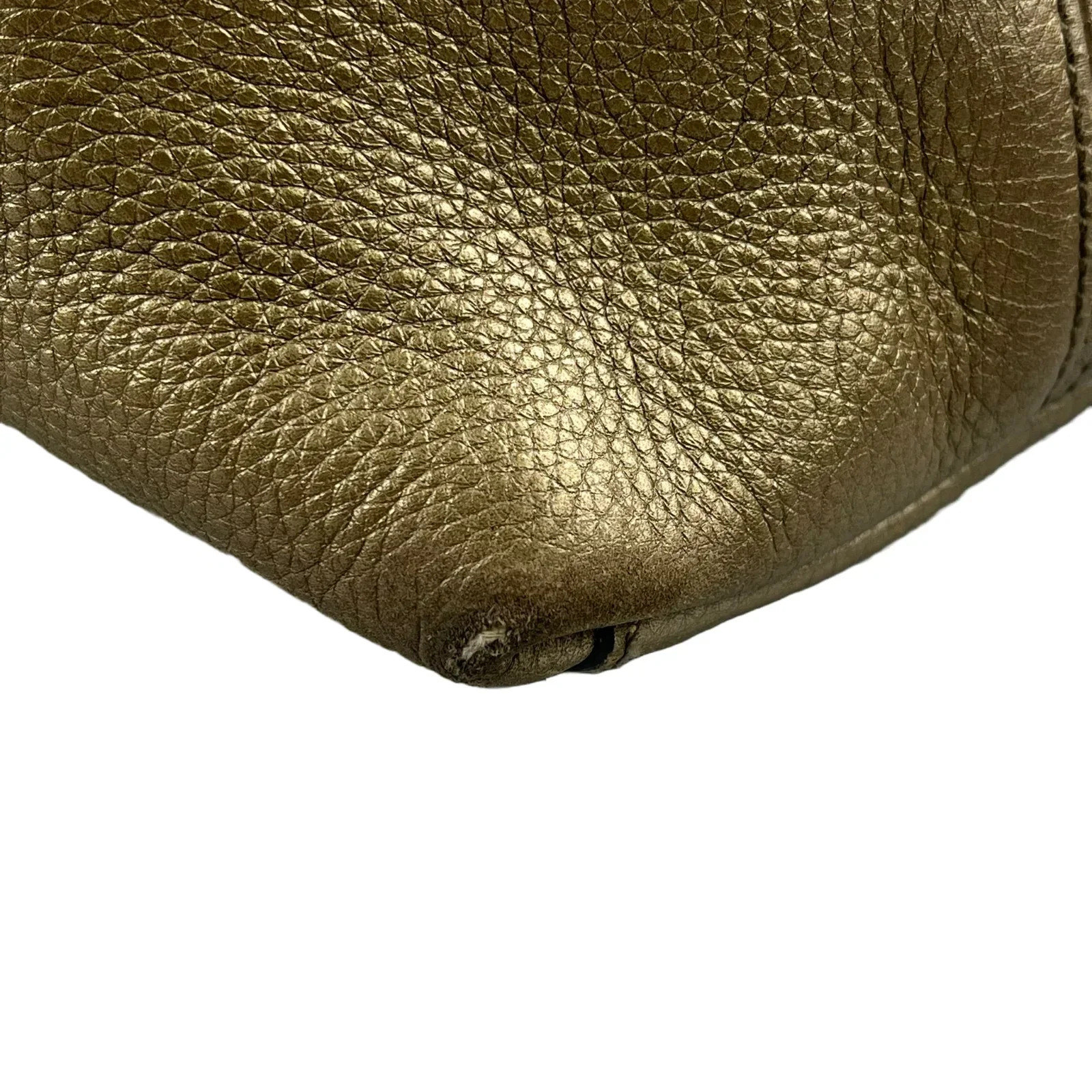 Gucci Interlocking GG Soho Working Tote Bag, Metallic Champagne - Image 10