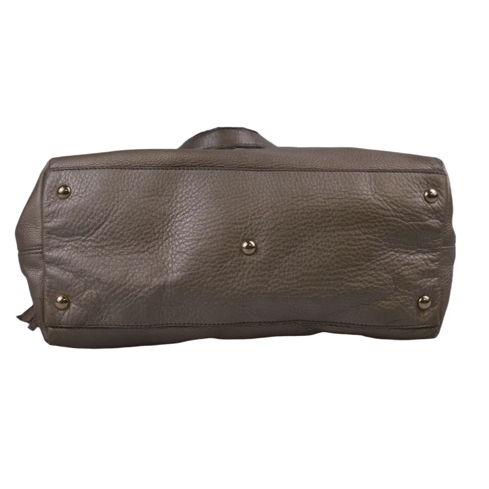 Gucci Interlocking GG Soho Working Tote Bag, Metallic Champagne - Image 5