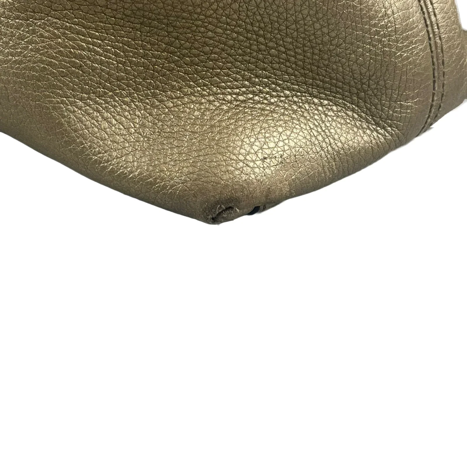 Gucci Interlocking GG Soho Working Tote Bag, Metallic Champagne - Image 9