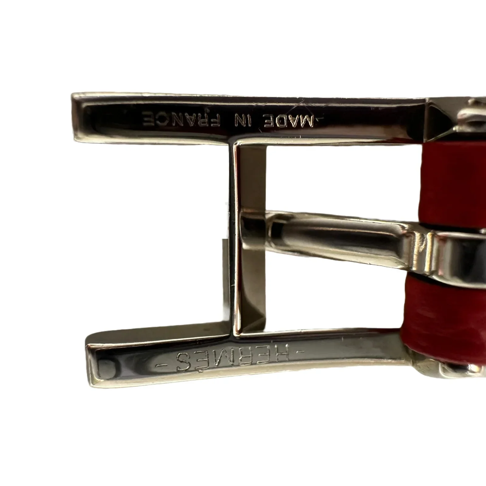 Hermes Behapi Double Tour Bracelet, Red/ Classic Orange, XS - Image 4