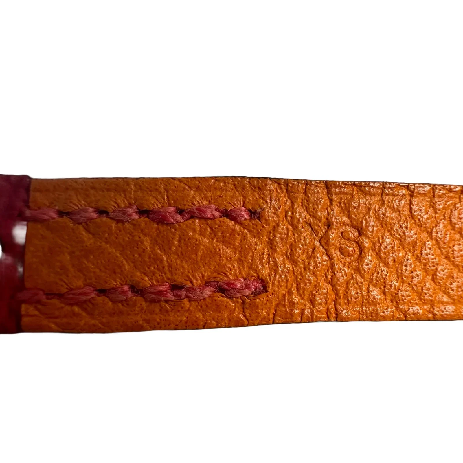 Hermes Behapi Double Tour Bracelet, Red/ Classic Orange, XS - Image 5