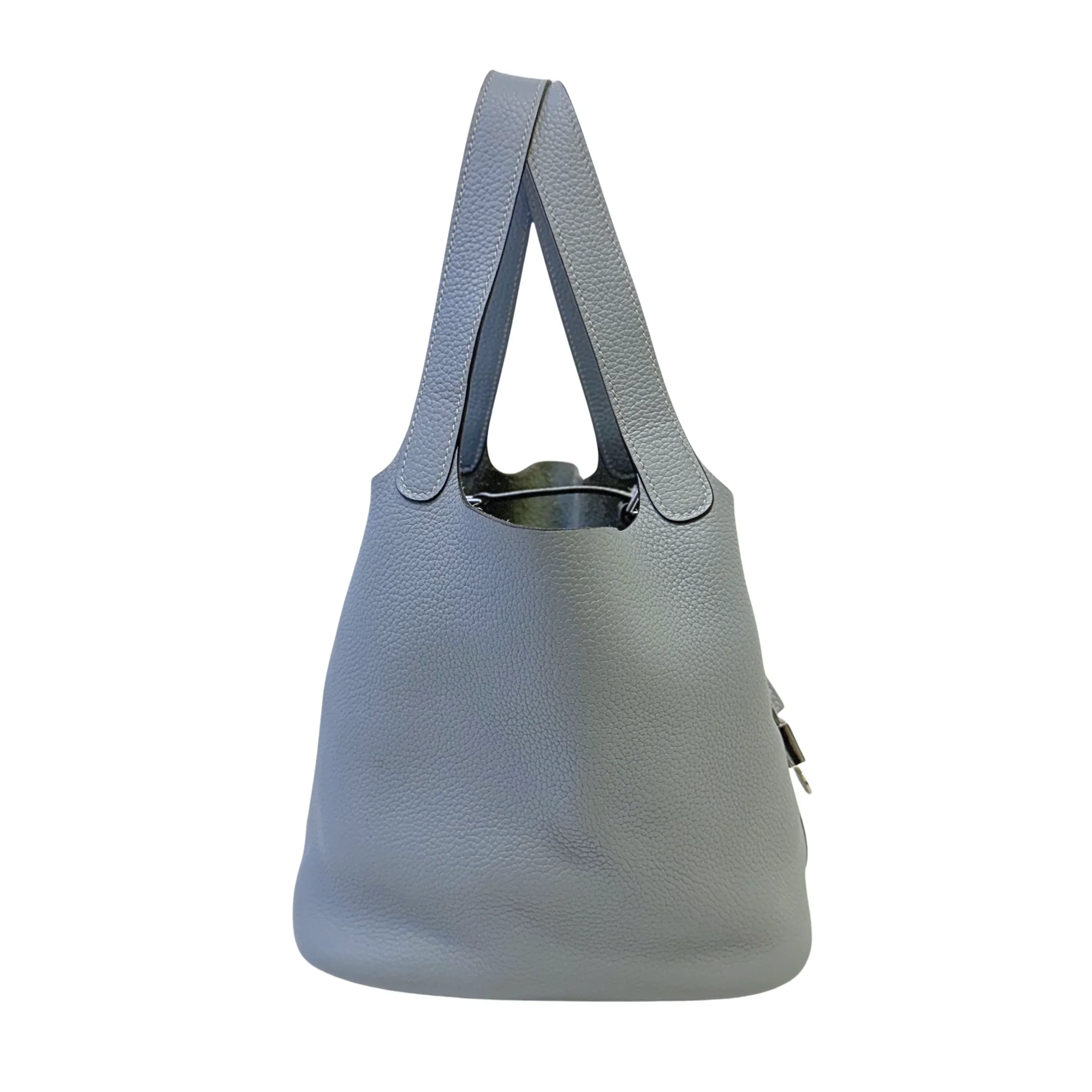 Hermès Picotin Lock 18 Handbag Leather Light Blue - Image 3