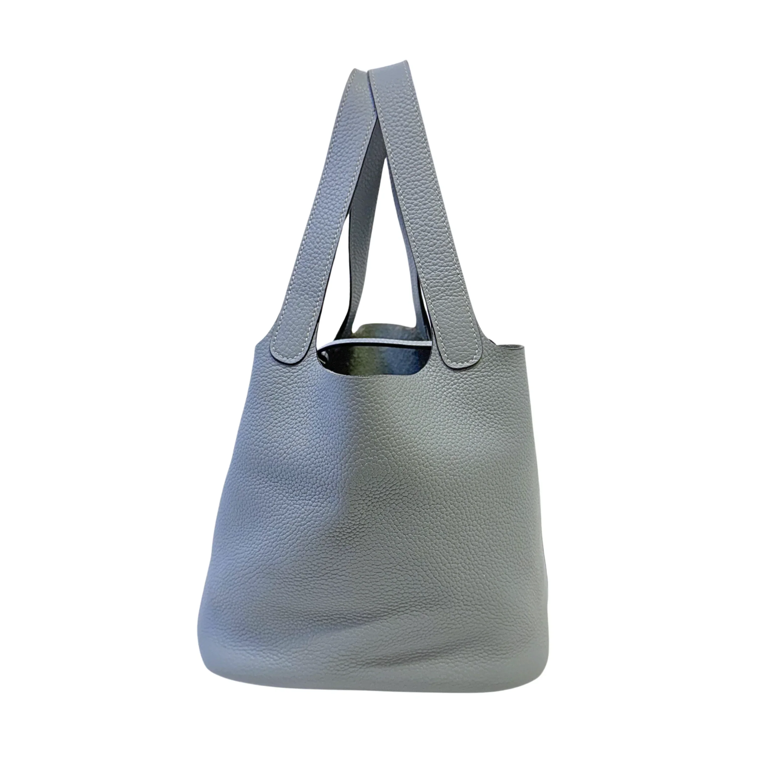 Hermès Picotin Lock 18 Handbag Leather Light Blue - Image 4