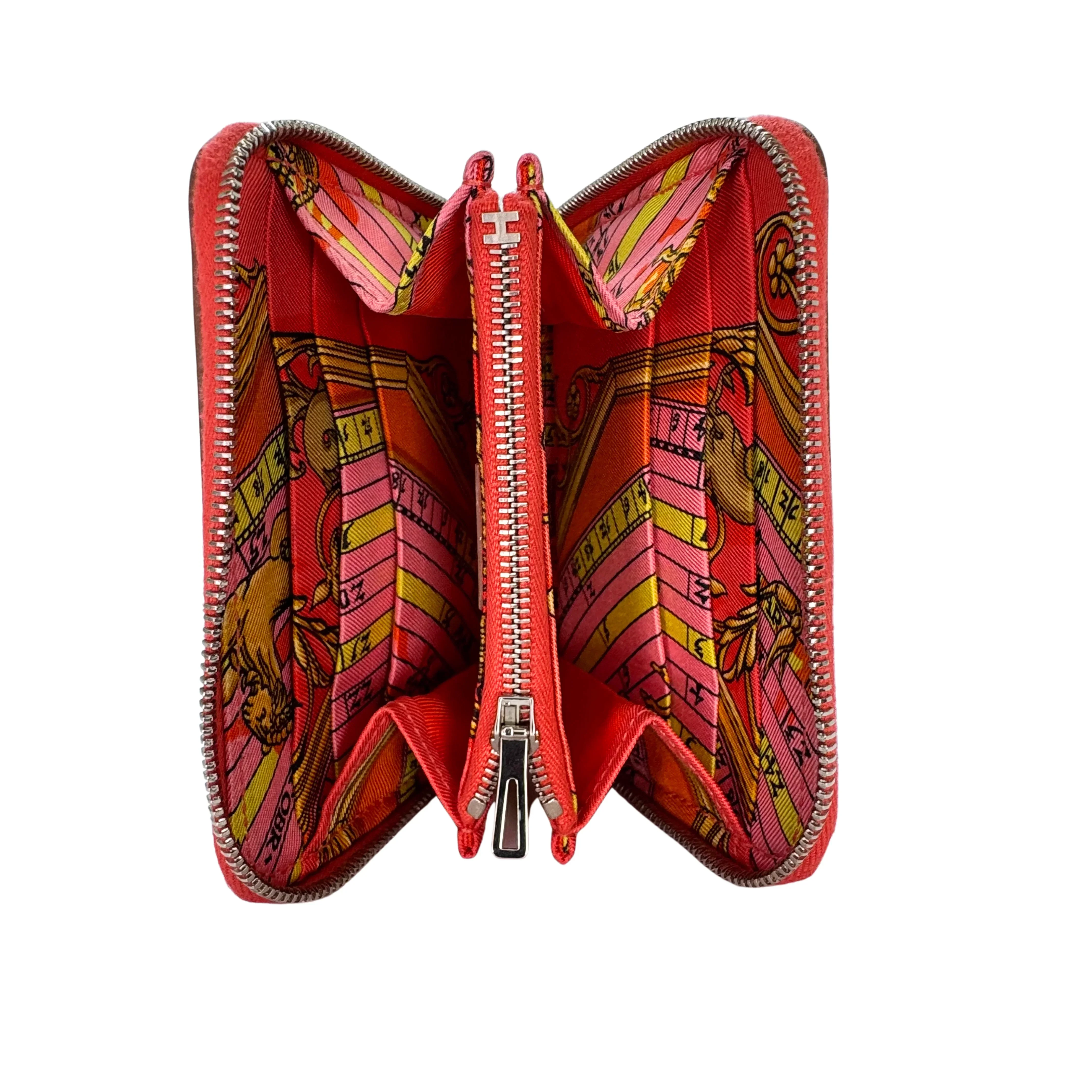 Hermés Epsom Silk'in Wallet Leather Red - Image 3