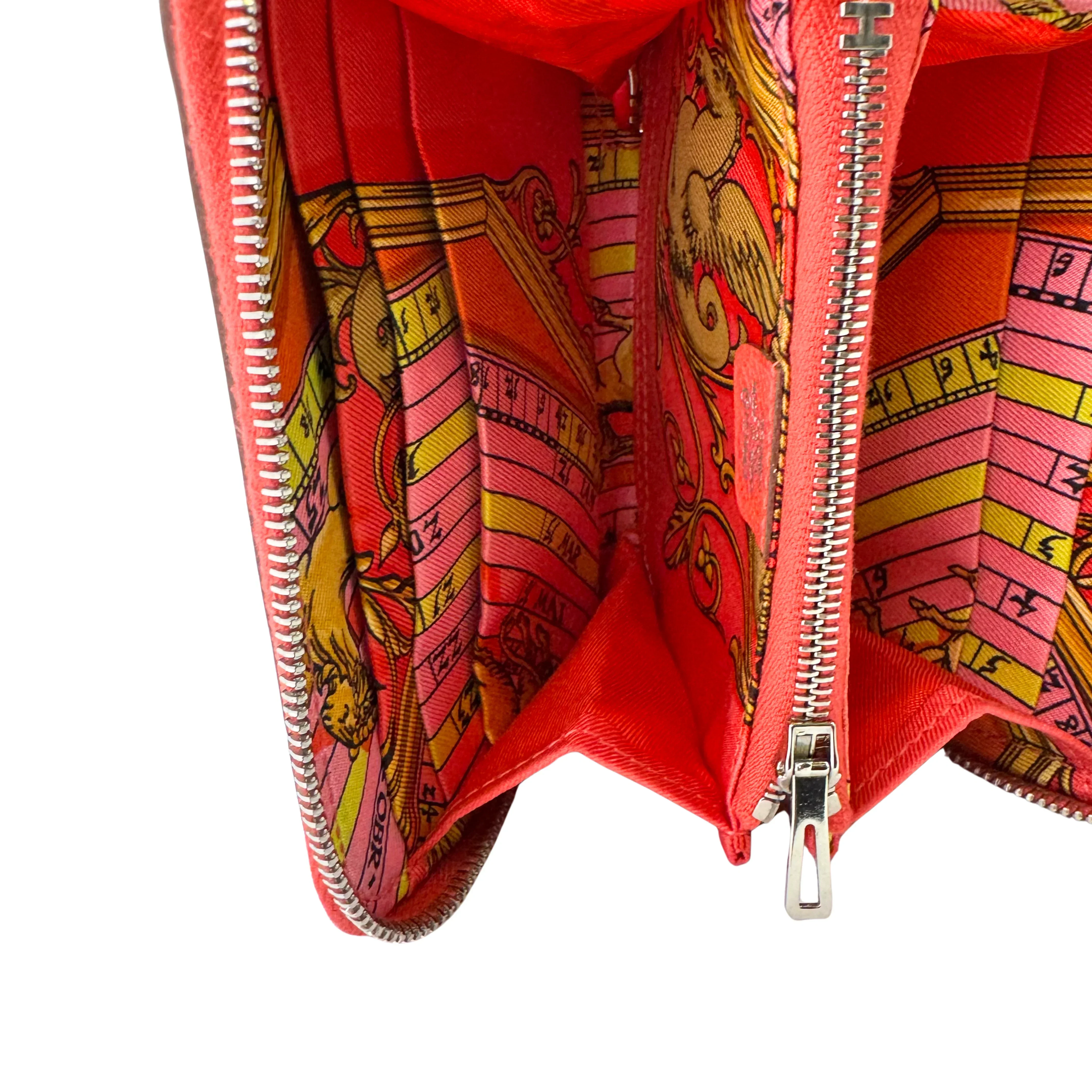 Hermés Epsom Silk'in Wallet Leather Red - Image 4