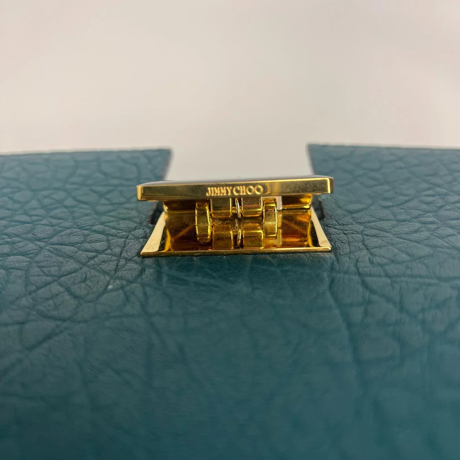 Jimmy Choo Lockett/XB Medium Bag – Teal Leather & Leopard Pony Hair - Image 7