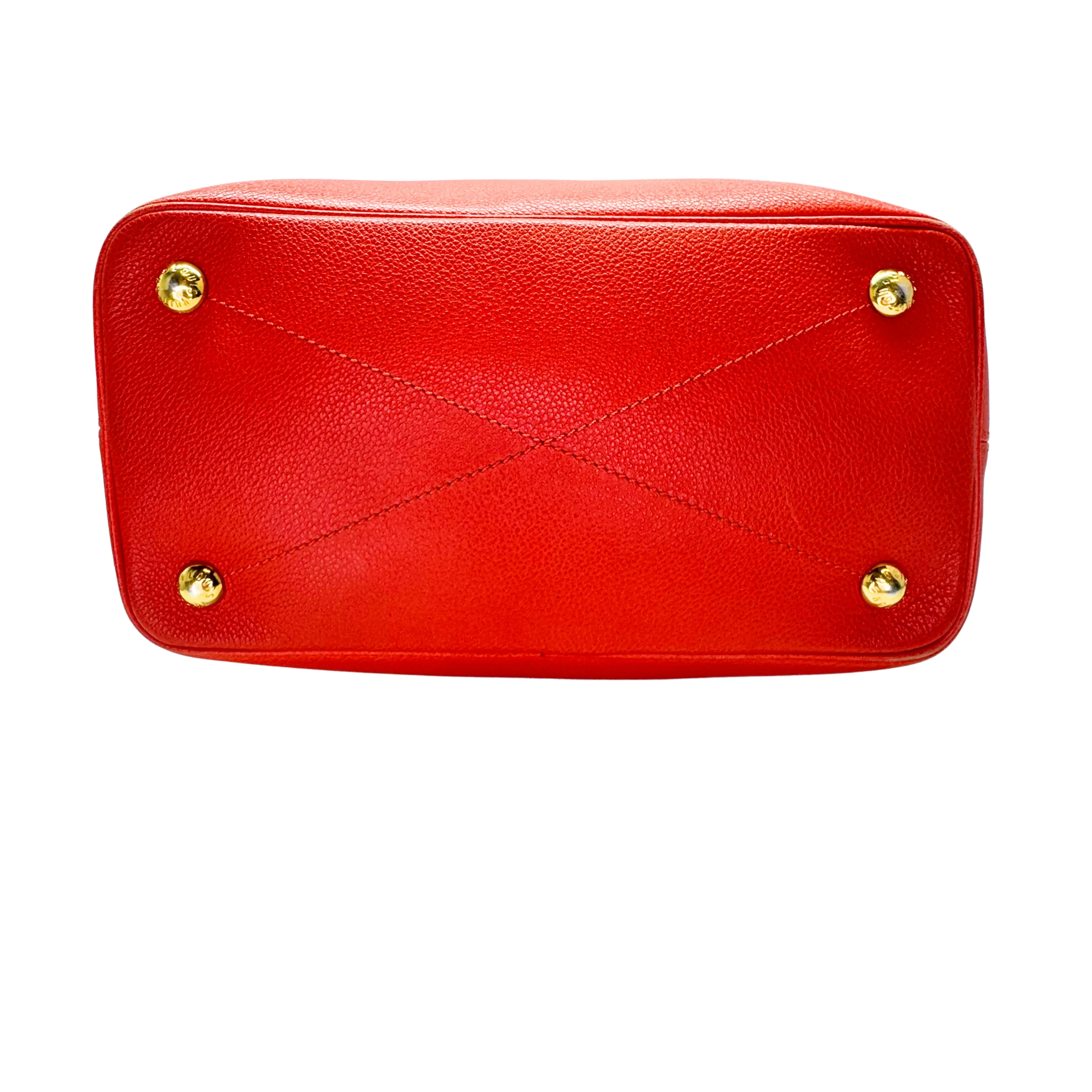 Louis Vuitton Empreinte Citadine Tote Bag Leather Red - Image 5