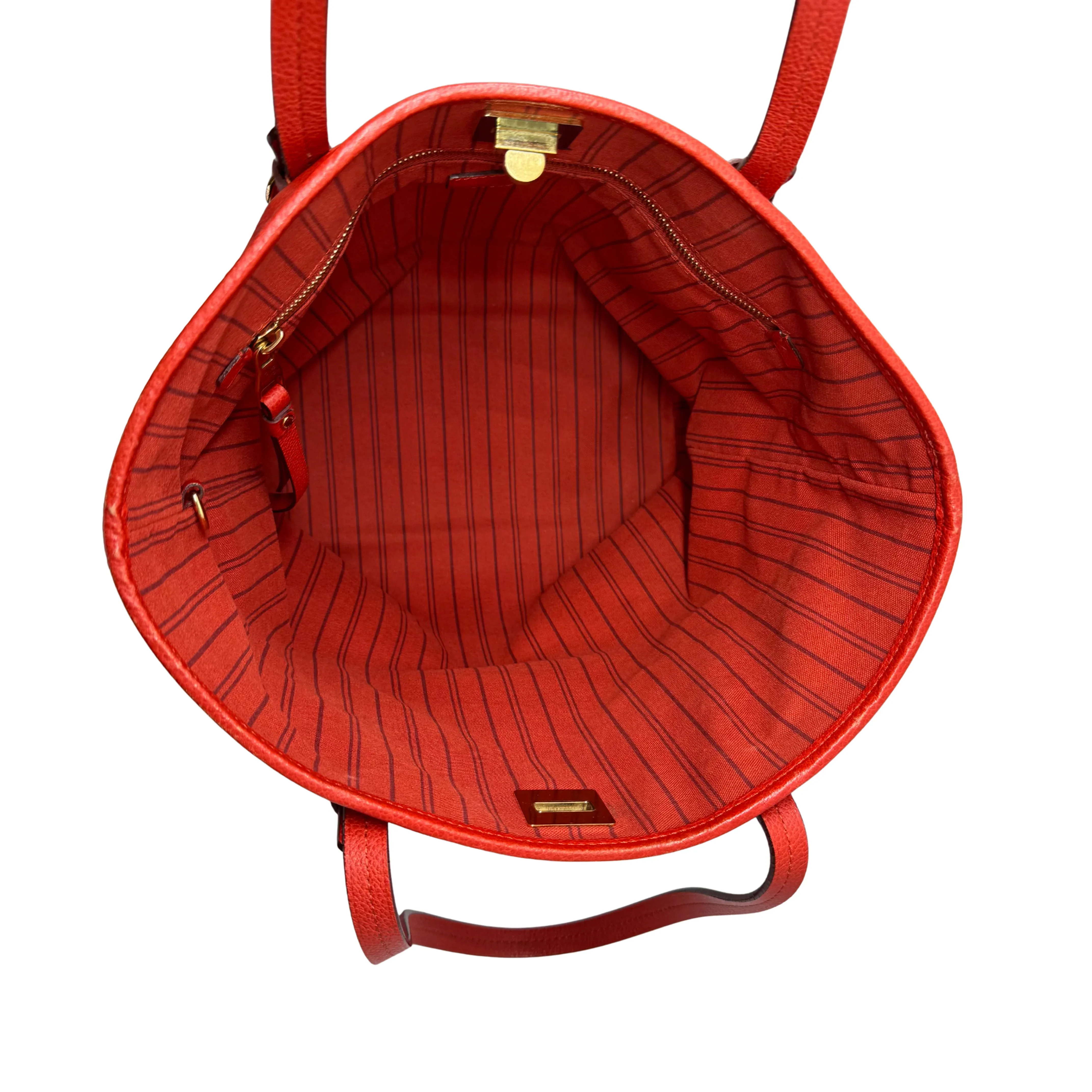 Louis Vuitton Empreinte Citadine Tote Bag Leather Red - Image 6