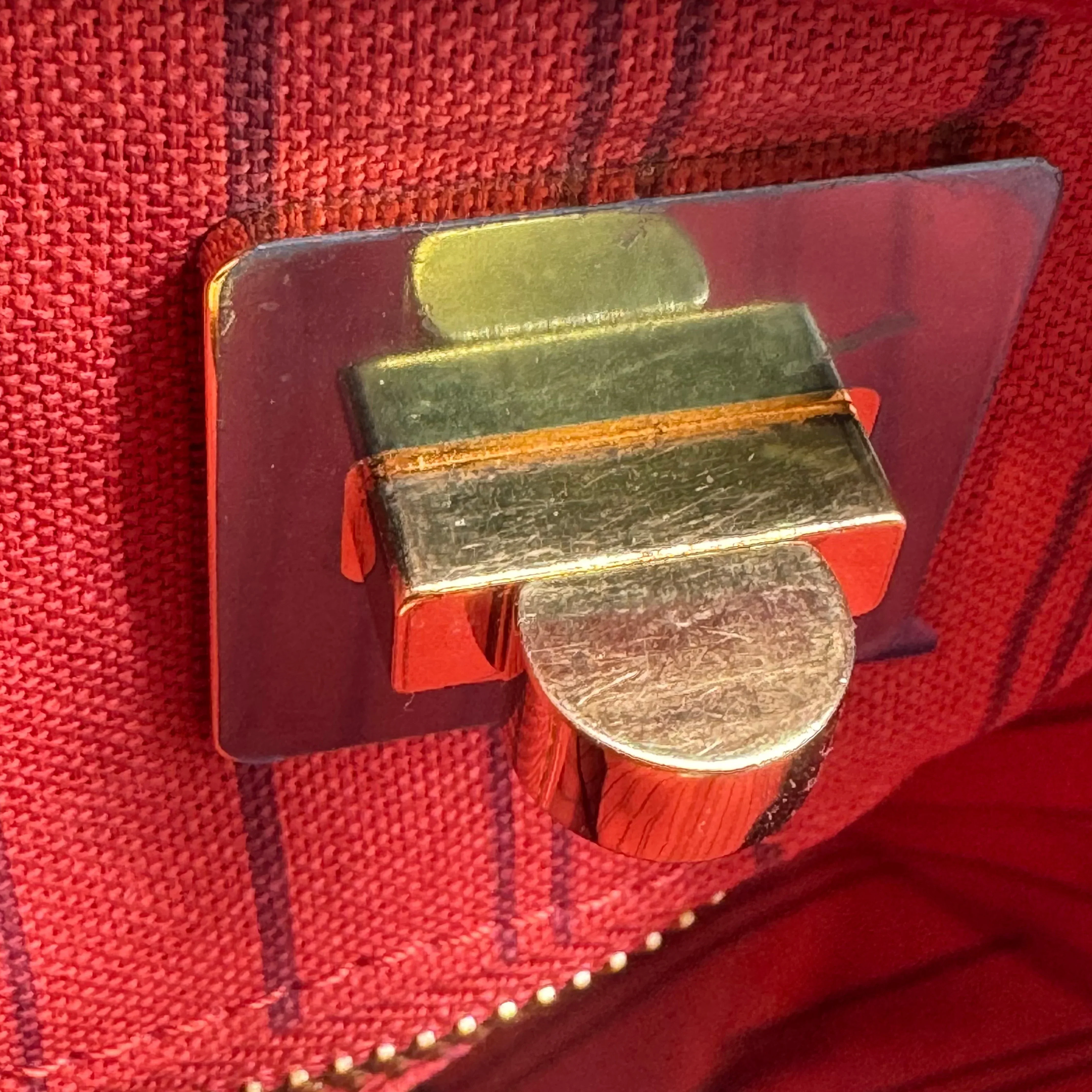 Louis Vuitton Empreinte Citadine Tote Bag Leather Red - Image 7