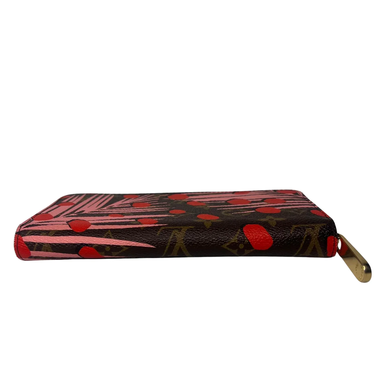 Louis Vuitton Monogram Jungle Dots Sugar Pink Poppy Zippy Clutch Wallet - Image 6