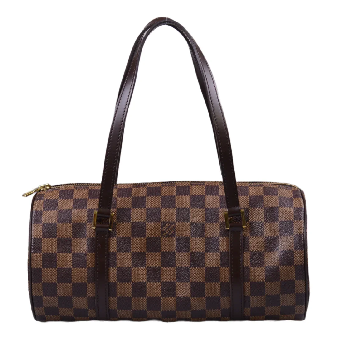 Louis Vuitton Damier Ebene Papillon 30 Monogram Bag With Pouch - Image 4