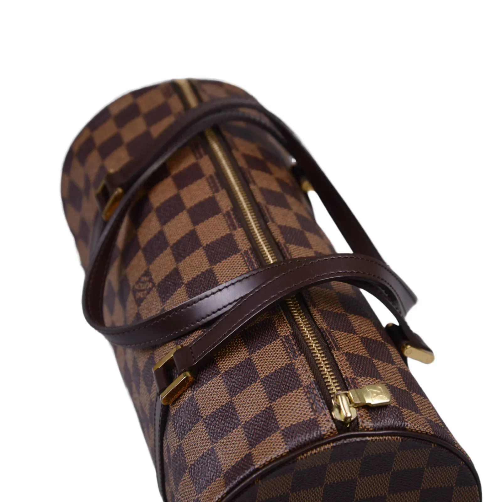 Louis Vuitton Damier Ebene Papillon 30 Monogram Bag With Pouch - Image 9