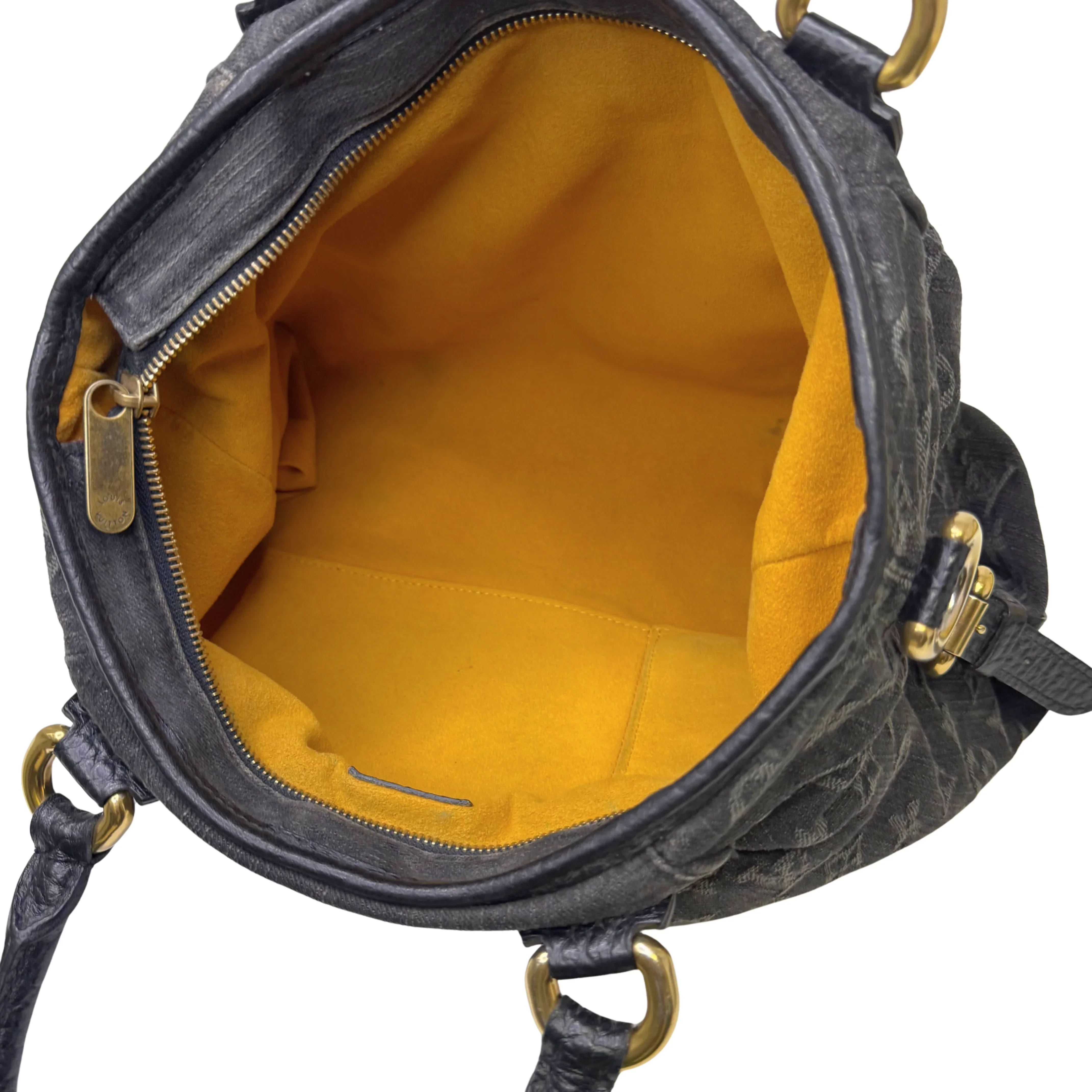 Louis Vuitton Neo Cabby MM Handbag Denim Black - Image 7