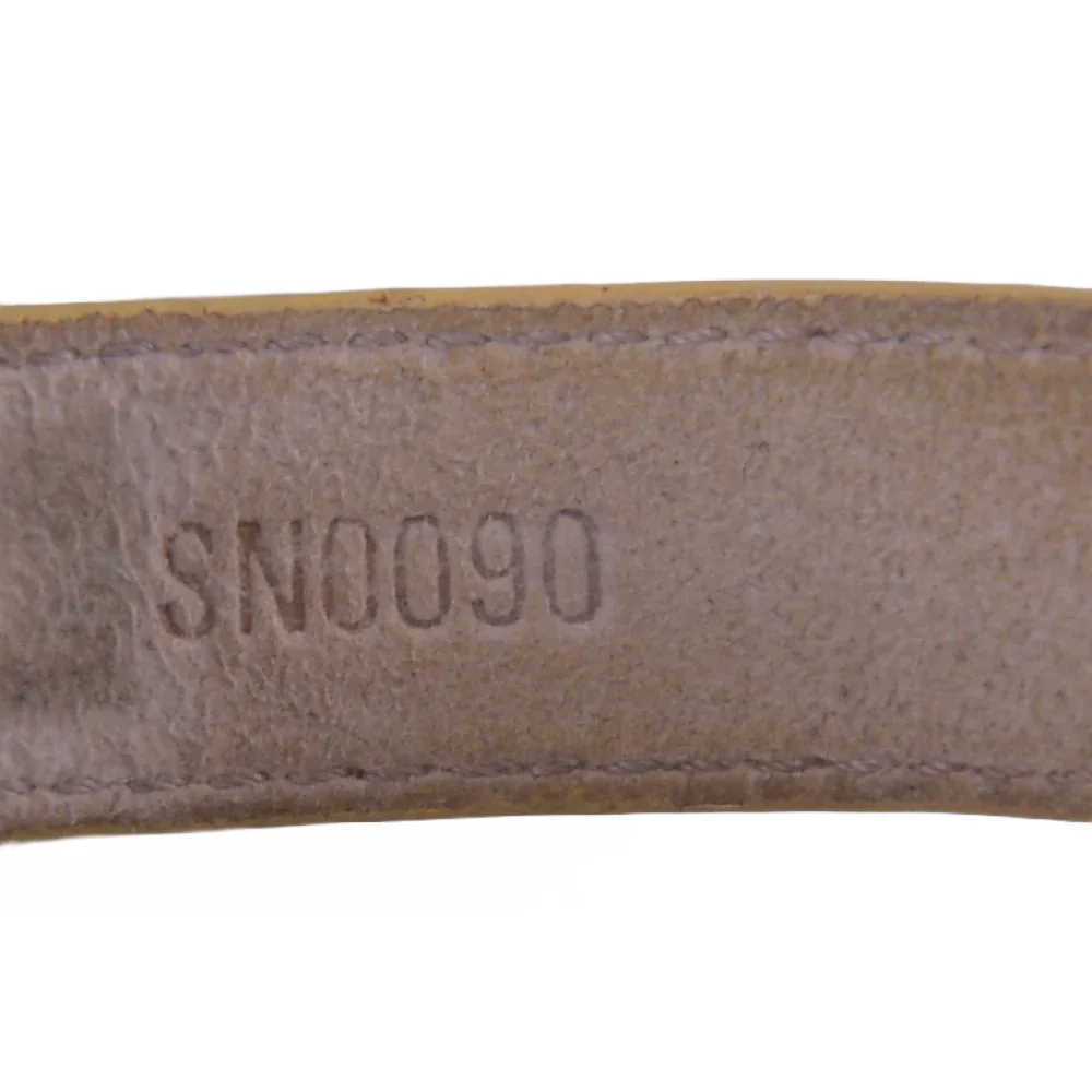 Louis Vuitton Good Luck Monogram Leather Bangle, Beige - Image 7