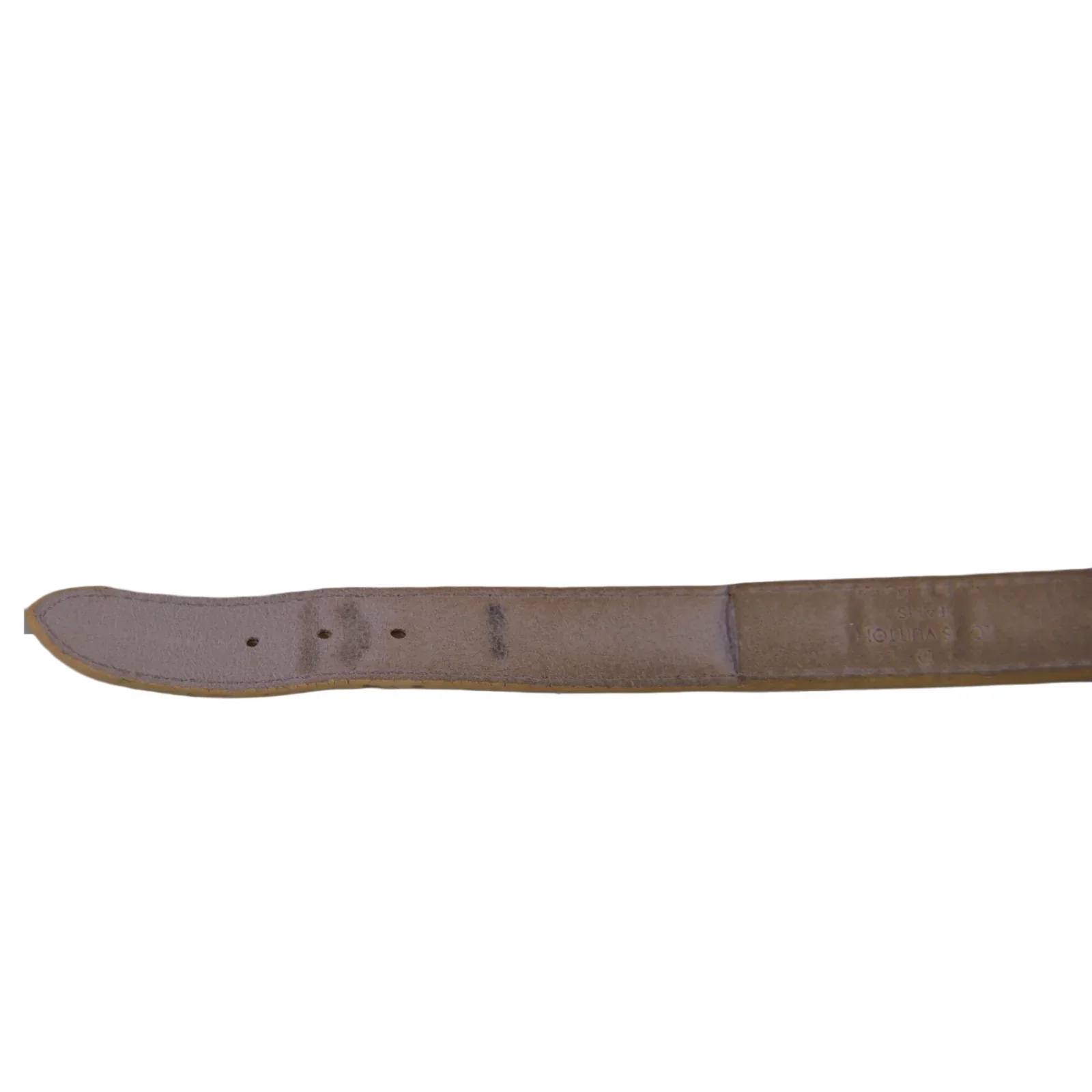 Louis Vuitton Good Luck Monogram Leather Bangle, Beige - Image 9