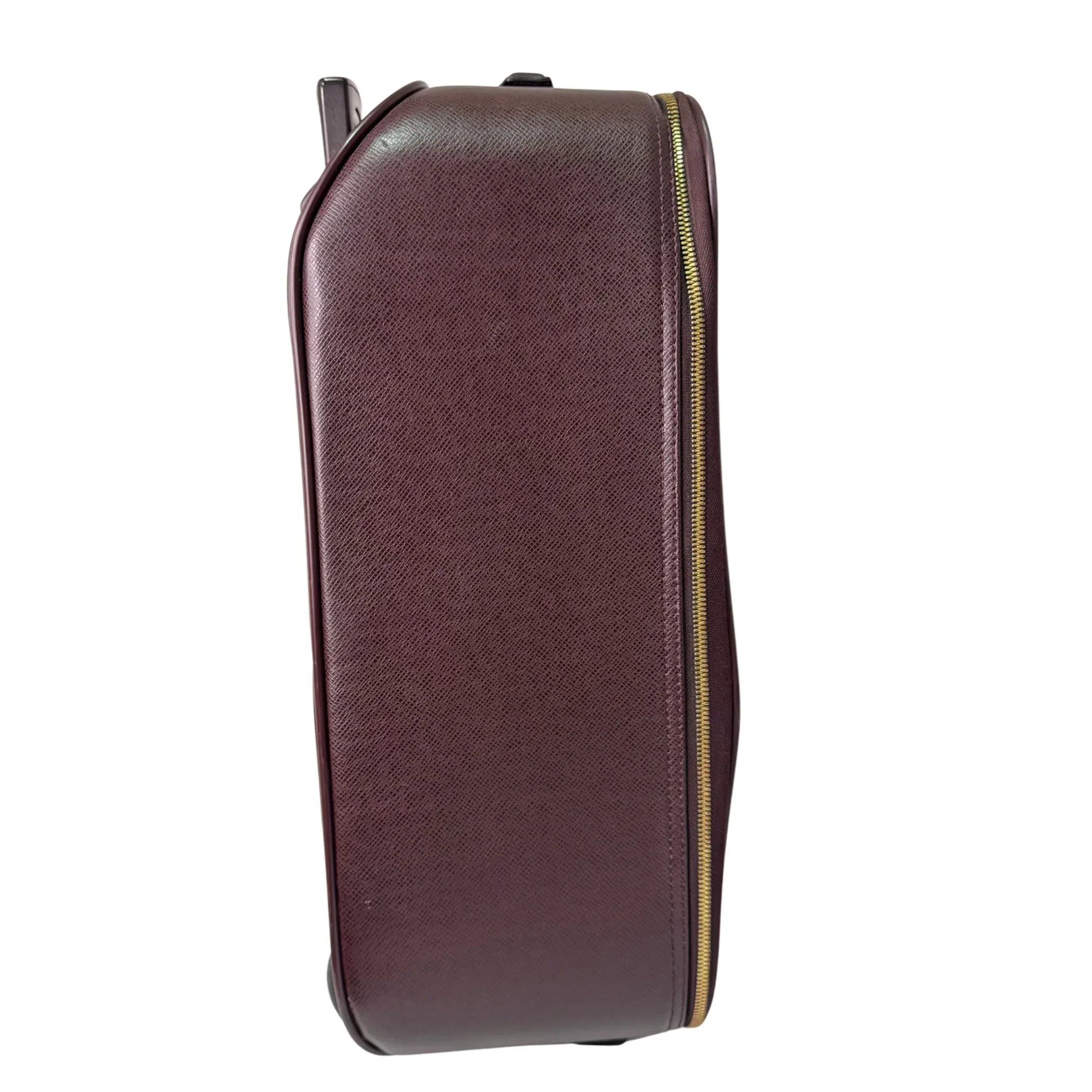 Louis Vuitton Pegase 45 Luggage Bag Leather Burgundy - Image 12