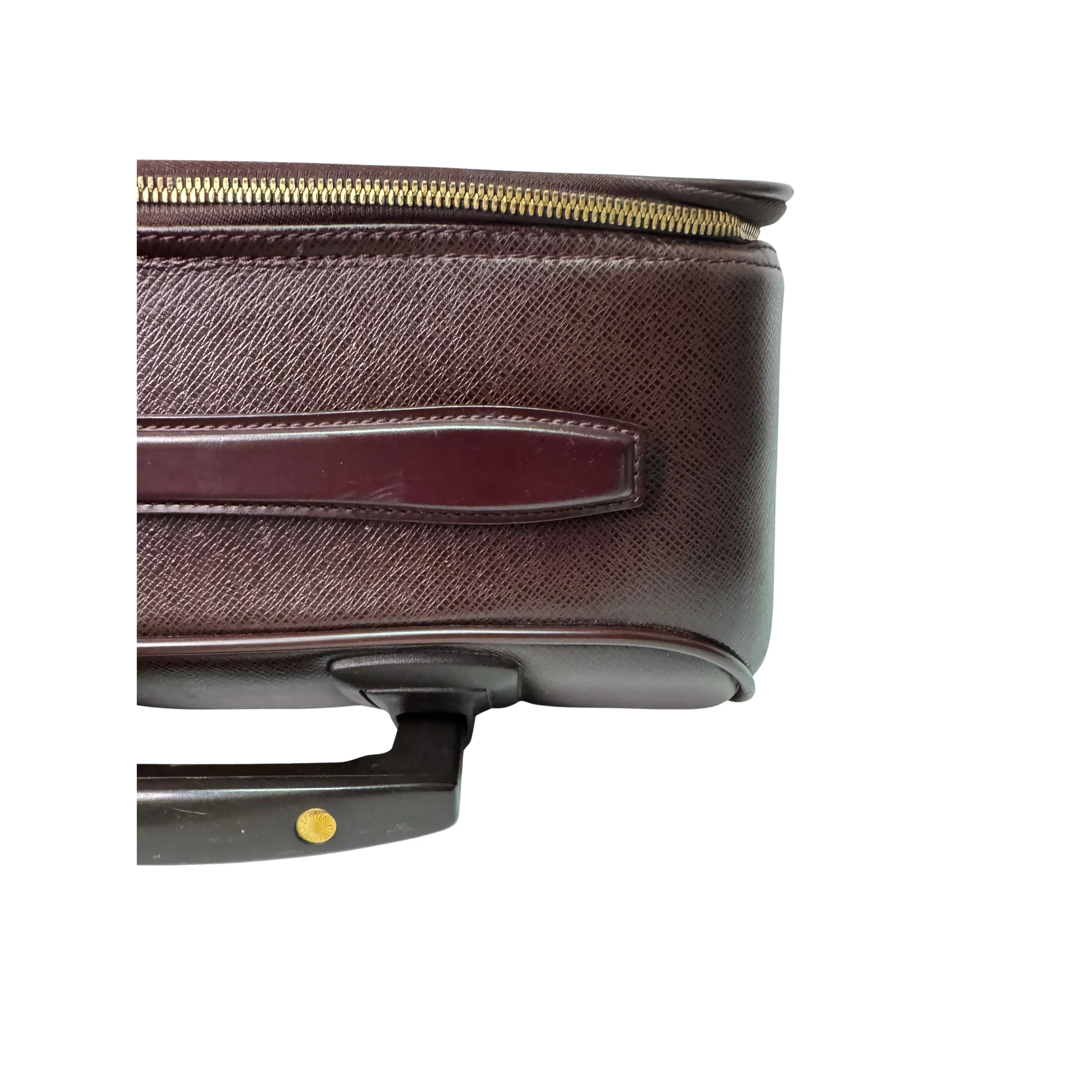 Louis Vuitton Pegase 45 Luggage Bag Leather Burgundy - Image 19