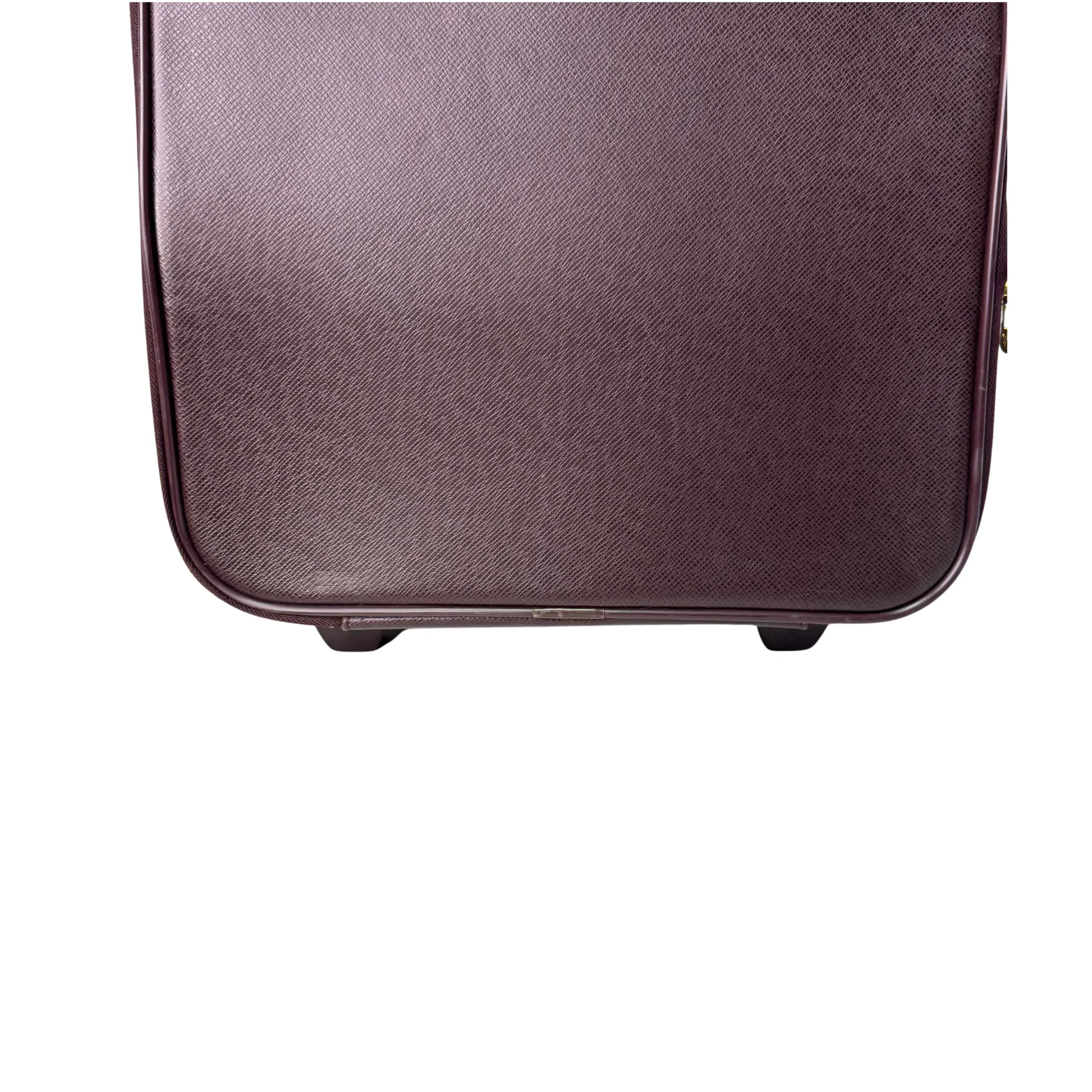 Louis Vuitton Pegase 45 Luggage Bag Leather Burgundy - Image 9