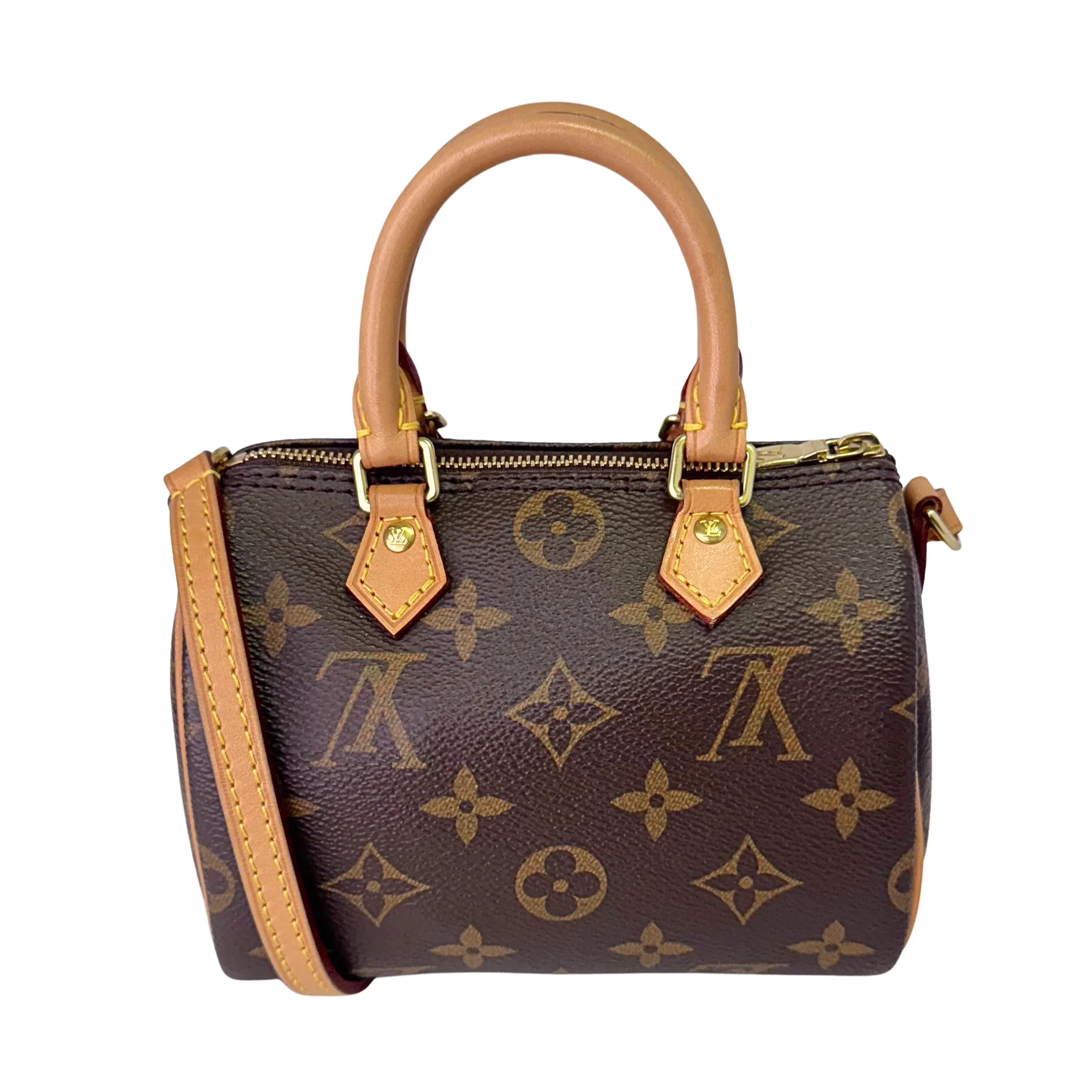 Louis Vuitton Nano Speedy Handbag Monogram Canvas - Image 11