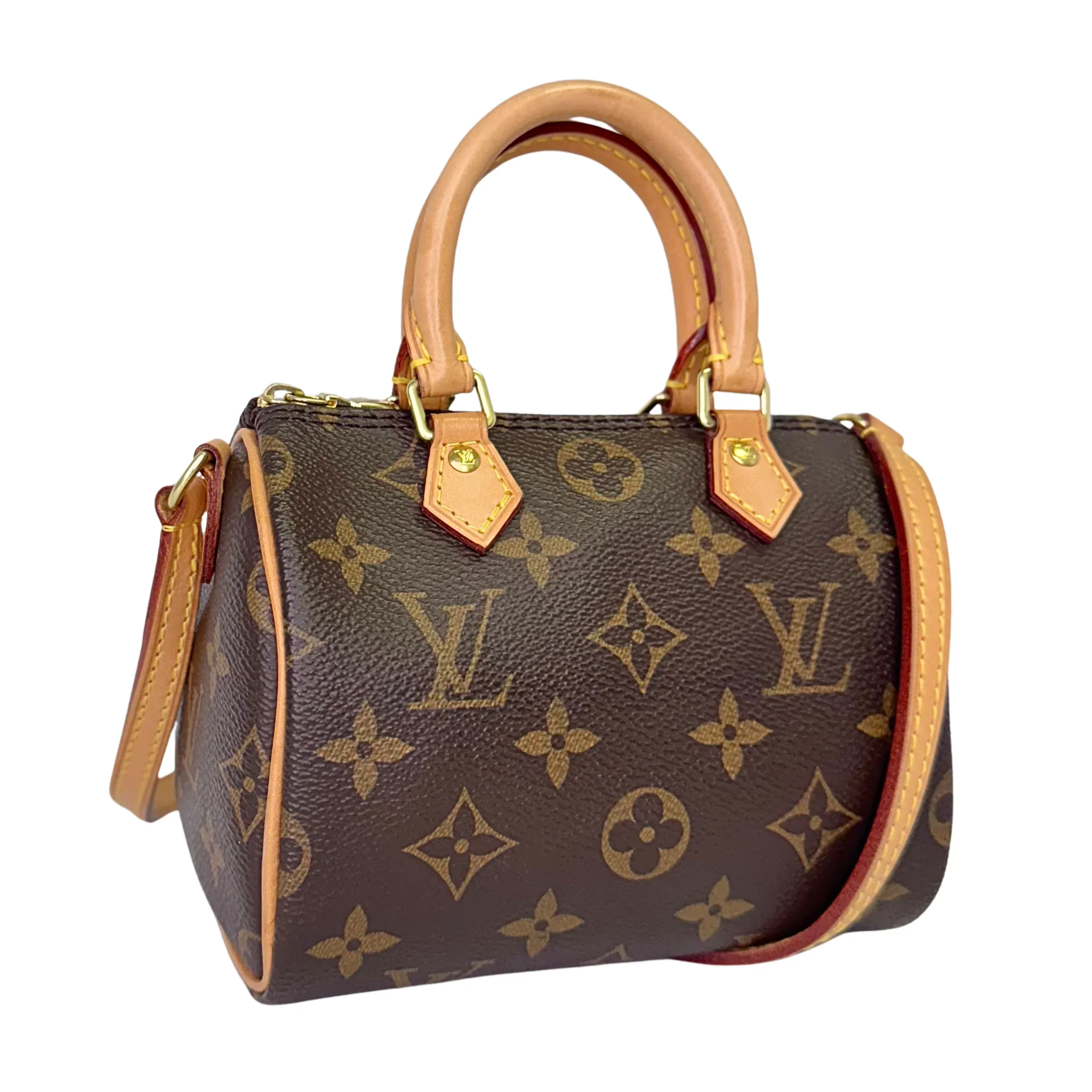Louis Vuitton Nano Speedy Handbag Monogram Canvas - Image 3