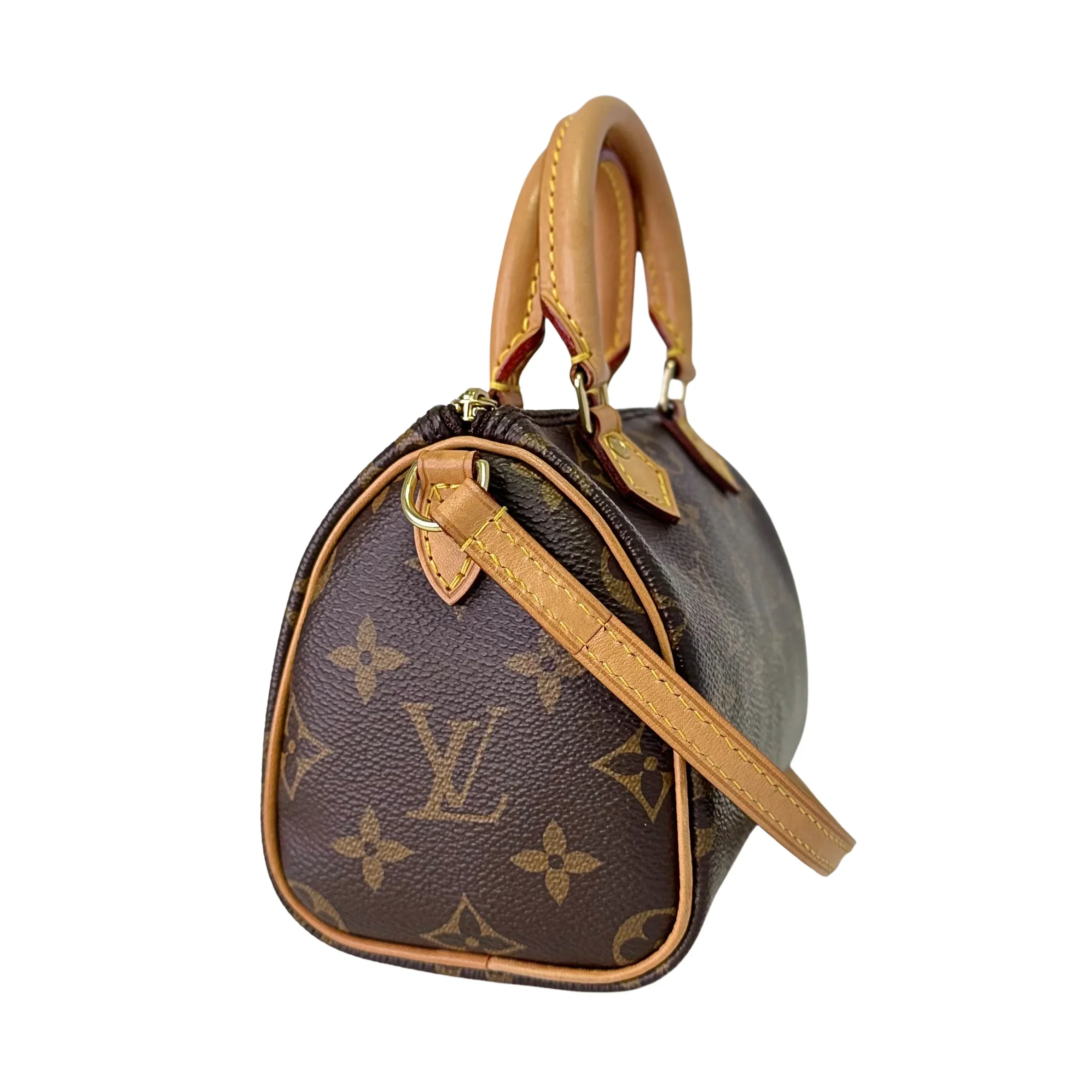 Louis Vuitton Nano Speedy Handbag Monogram Canvas - Image 4