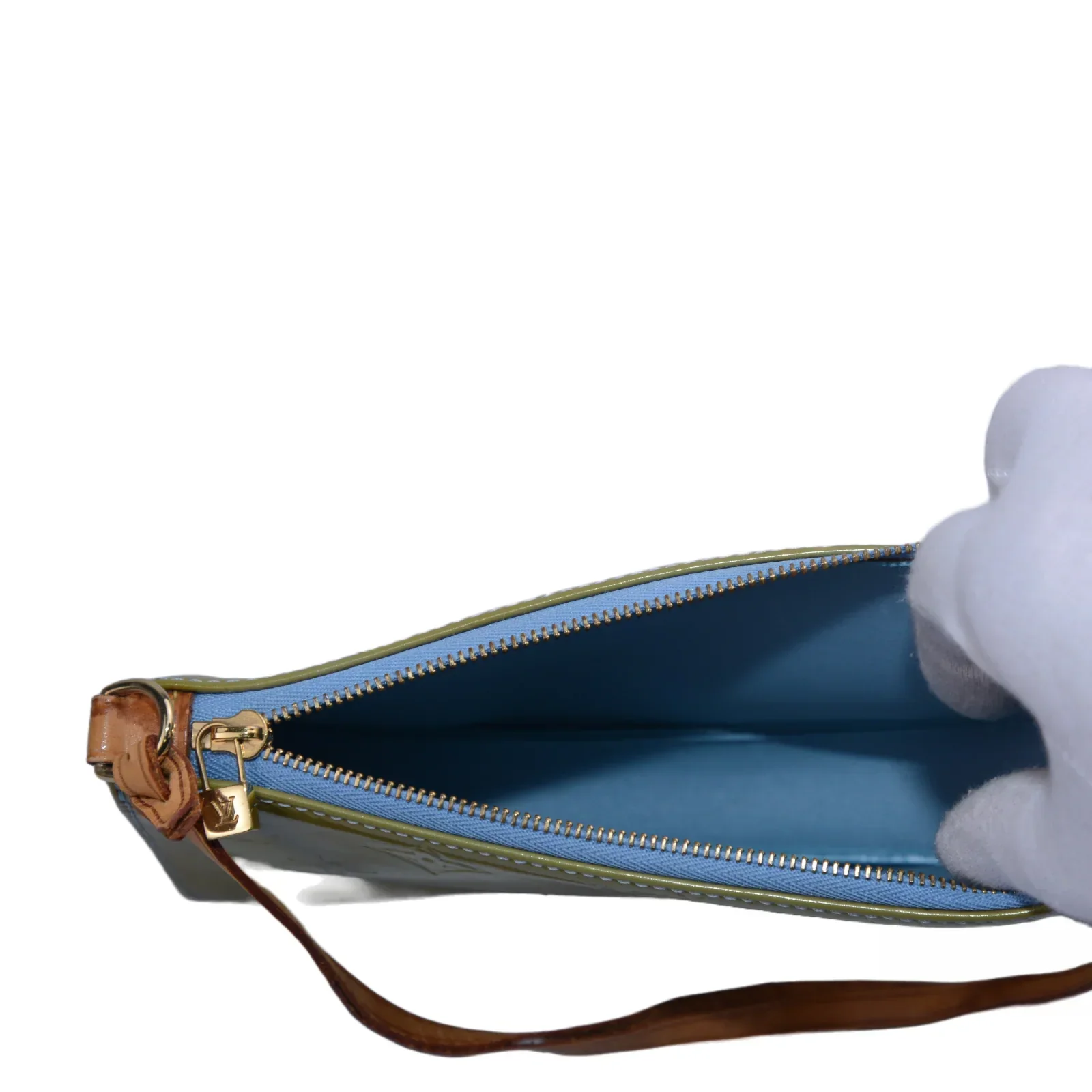 Louis Vuitton Monogram Vernis Lexington Shoulder Bag Green - Image 10