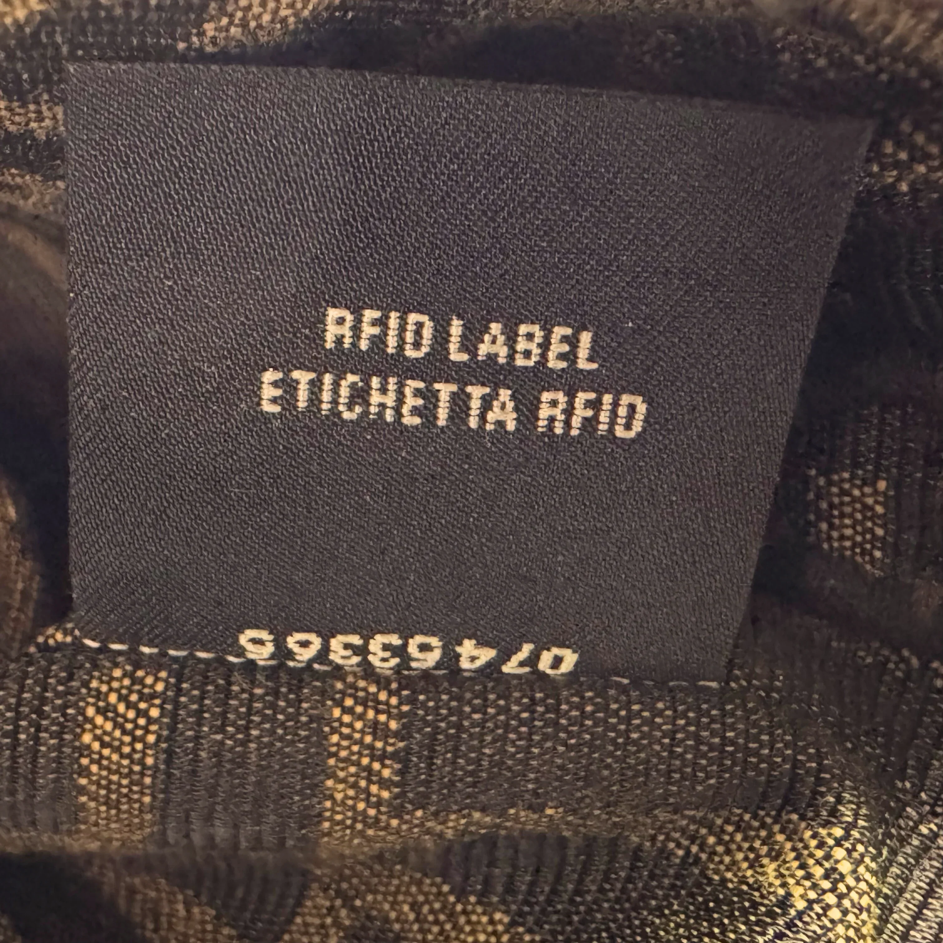 Fendi Jacquard FF Baguette Bag Canvas Brown - Image 9