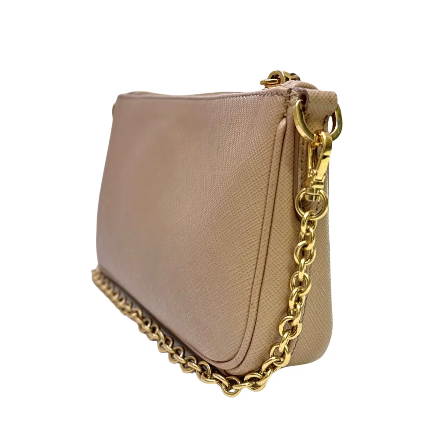 Prada Re-edition Crossbody Bag Leather Beige - Image 4