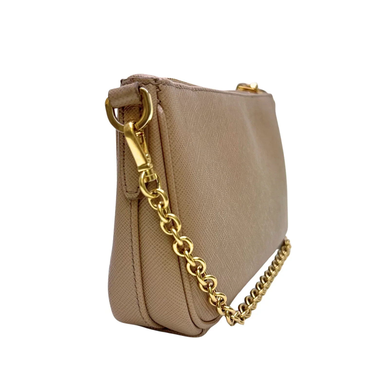 Prada Re-edition Crossbody Bag Leather Beige - Image 5