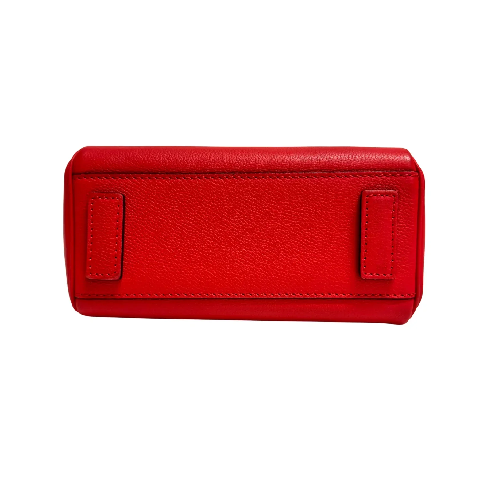 Versace La Medusa Handbag Leather Red - Image 10