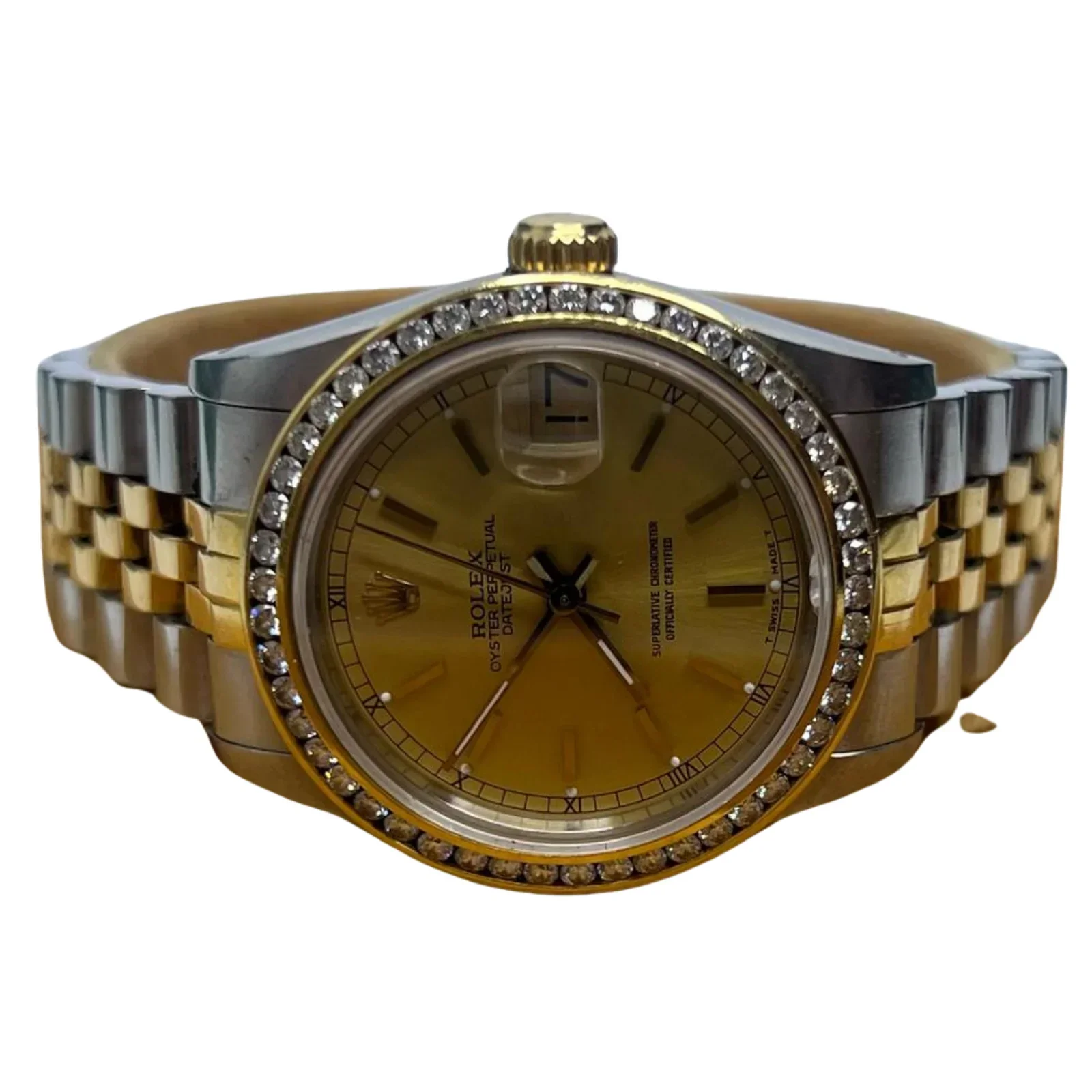 Rolex Datejust 31mm 68273 Two-Tone Diamond Bezel Champagne Dial 1988 Women's Watch - Image 4