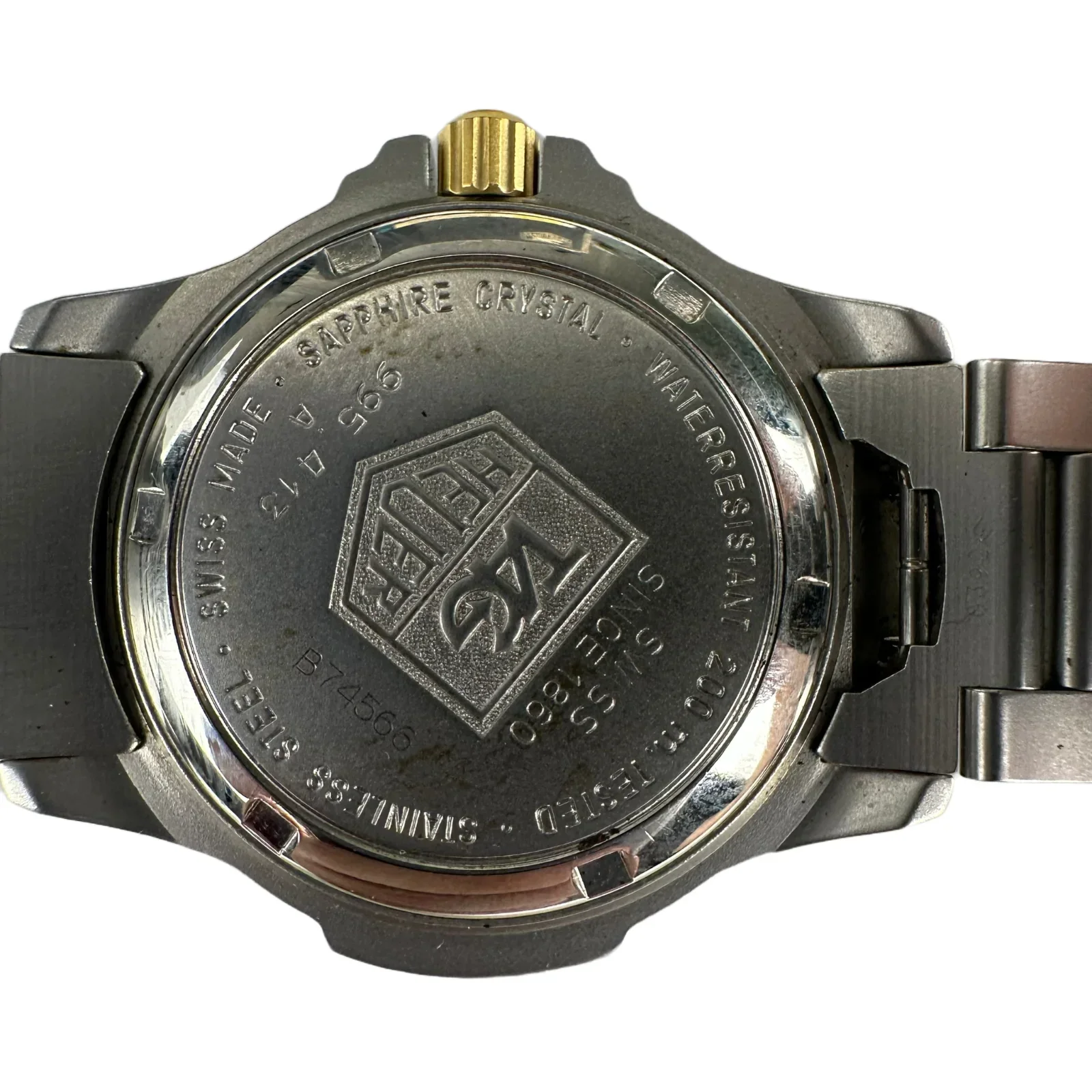 Tag Heuer 995.413 Professional Quartz 4000 series watch Gold/Steel 200m - Image 3