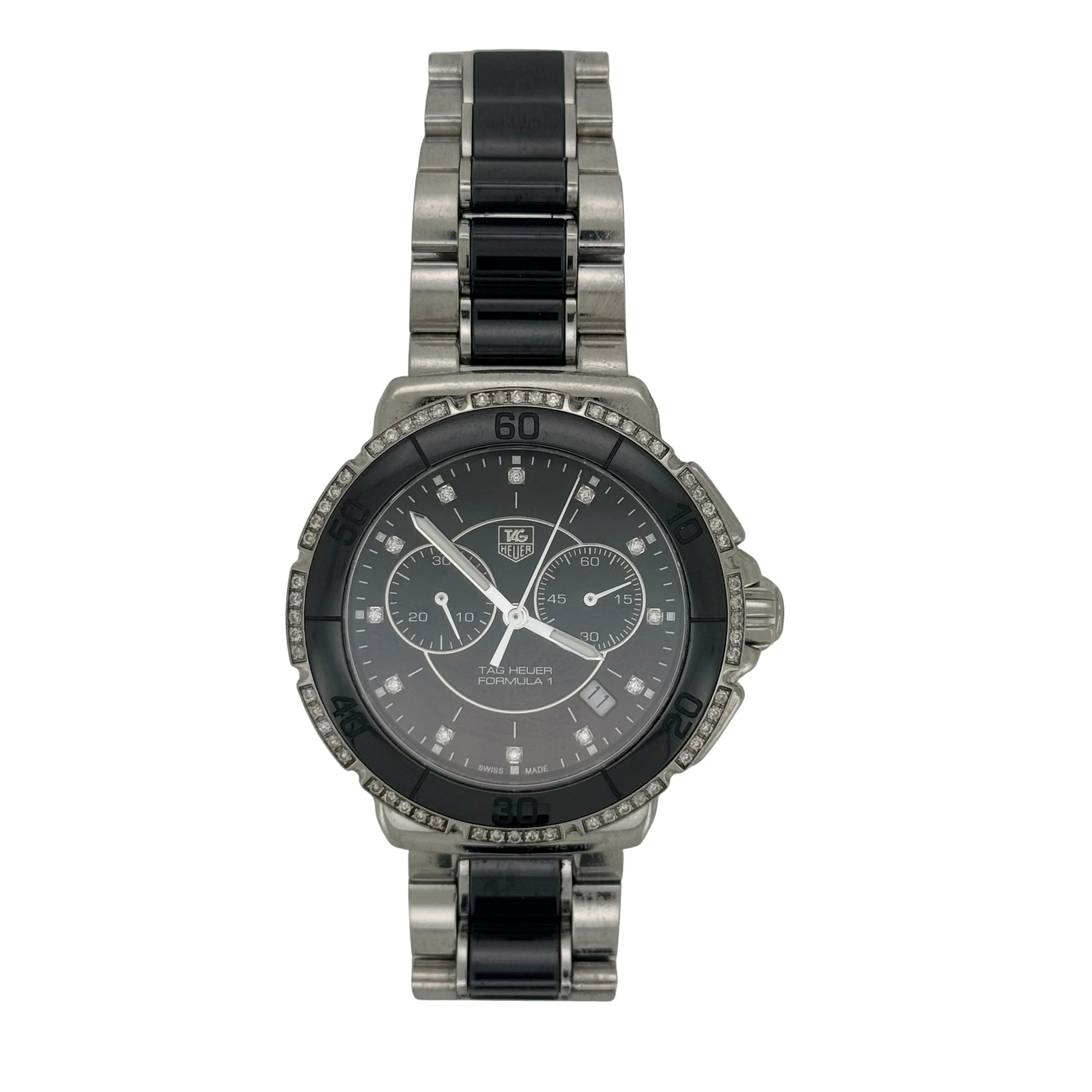 Tag Heuer Formula 1 Black Dial Diamond Women's Watch CAH1212 - Image 4