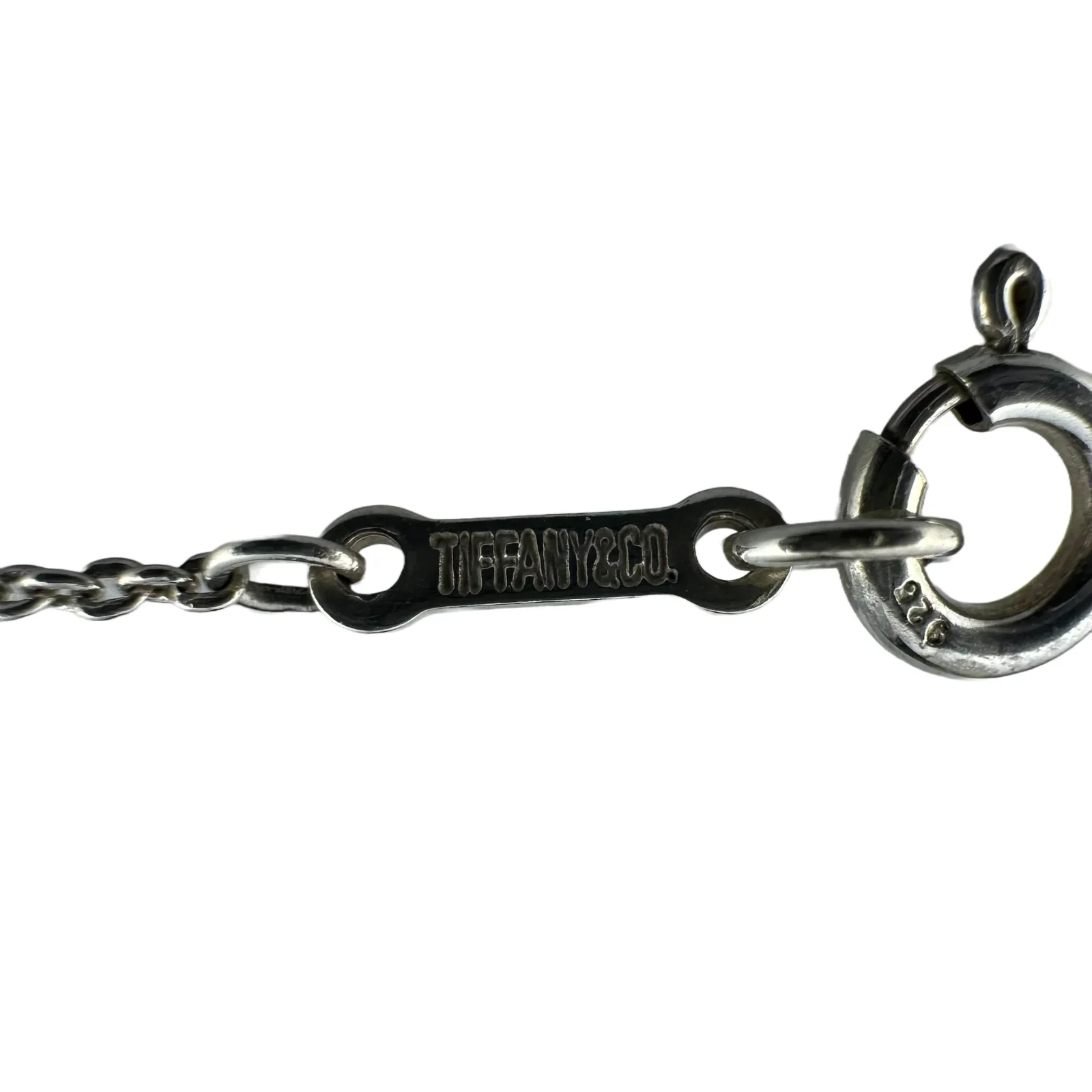 Tiffany & Co Large Bean Pendant Necklace Sterling Silver - Image 4