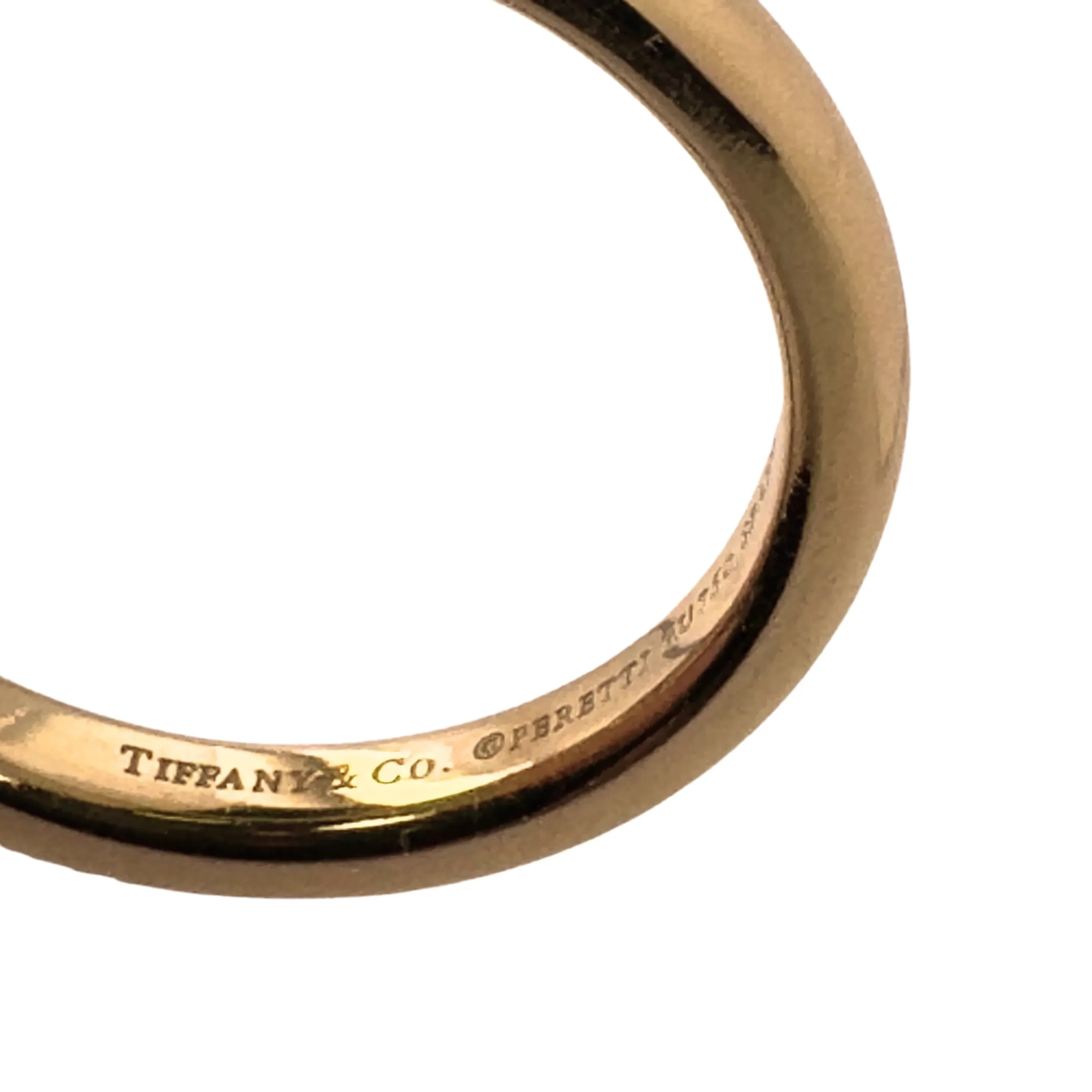 Tiffany & Co Ring, L½ or 51 Stacking Band Ring 18K Gold .06 Diamond - Image 6