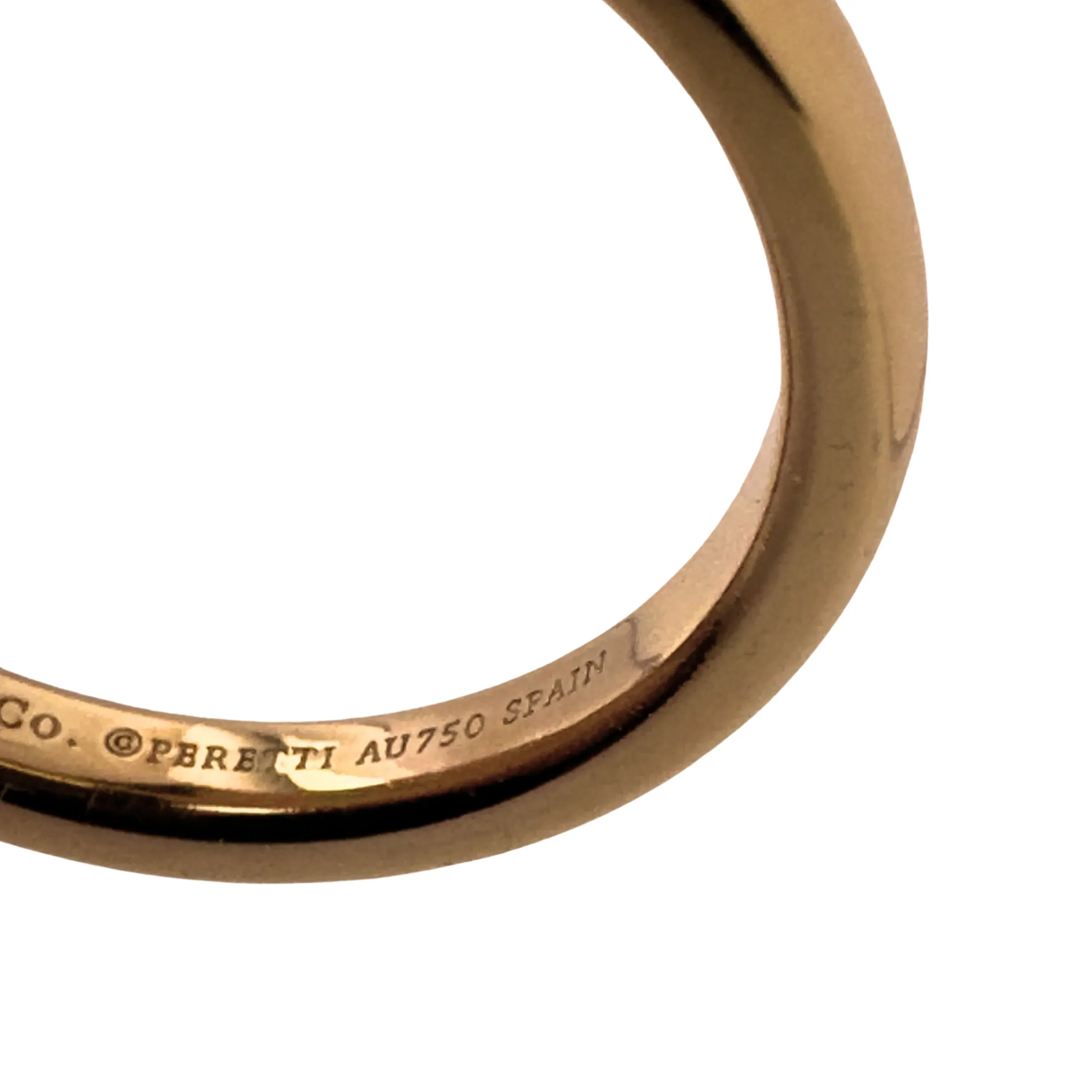 Tiffany & Co Ring, L½ or 51 Stacking Band Ring 18K Gold .06 Diamond - Image 7