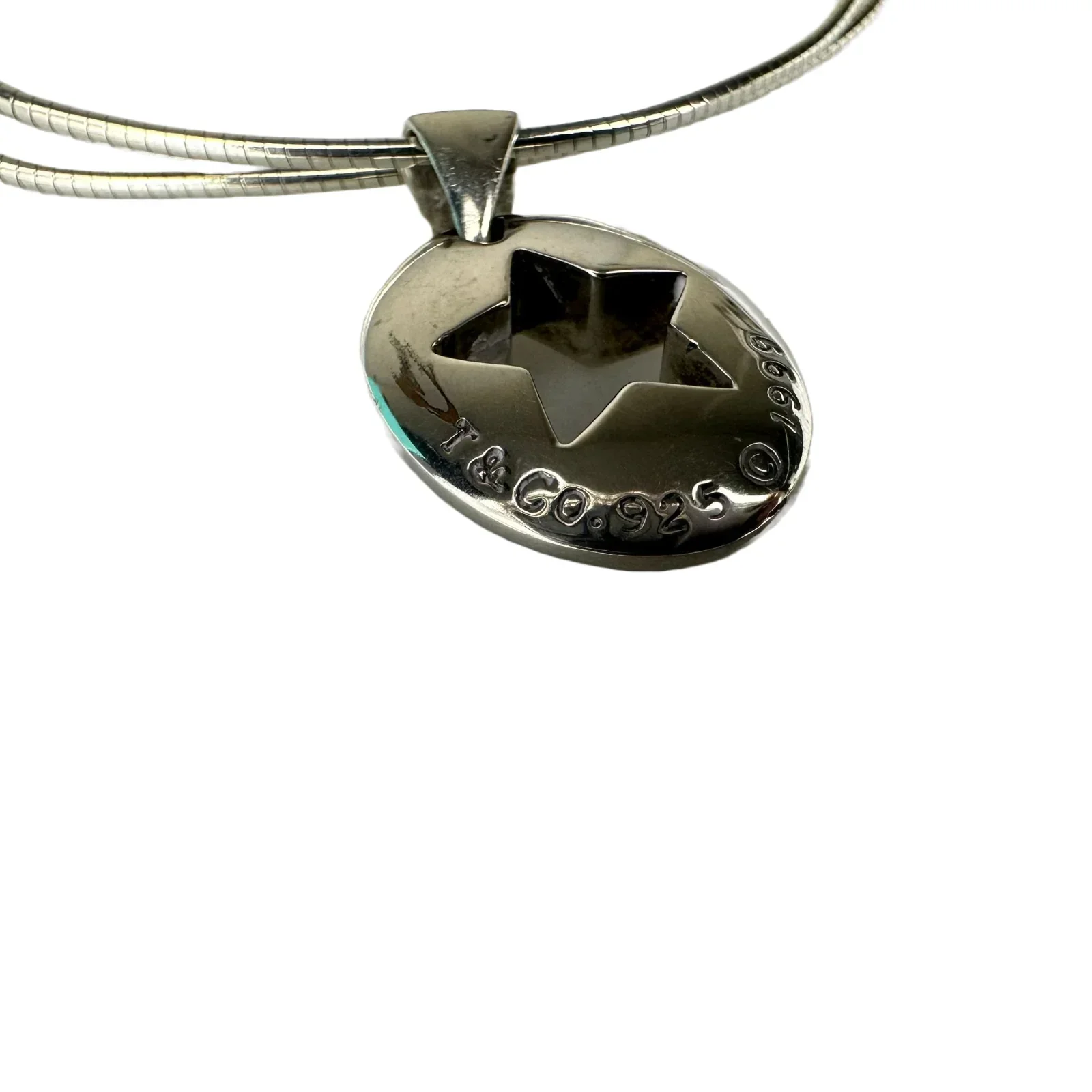 Tiffany & Co. Stencil Star Necklace Pendant Sterling Silver - Image 4